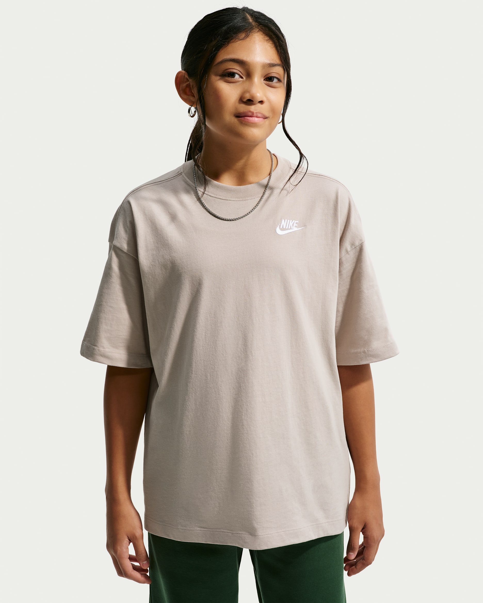 Nike Sportswear Older Kids' Oversized T-Shirt - Moon Particle