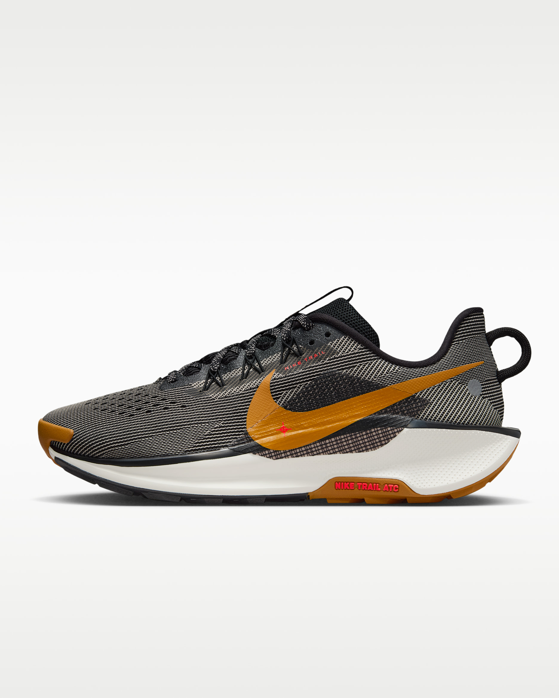 Nike Pegasus Trail 5 男款越野跑鞋 - 黑色/Fir/College Grey/Desert Ochre