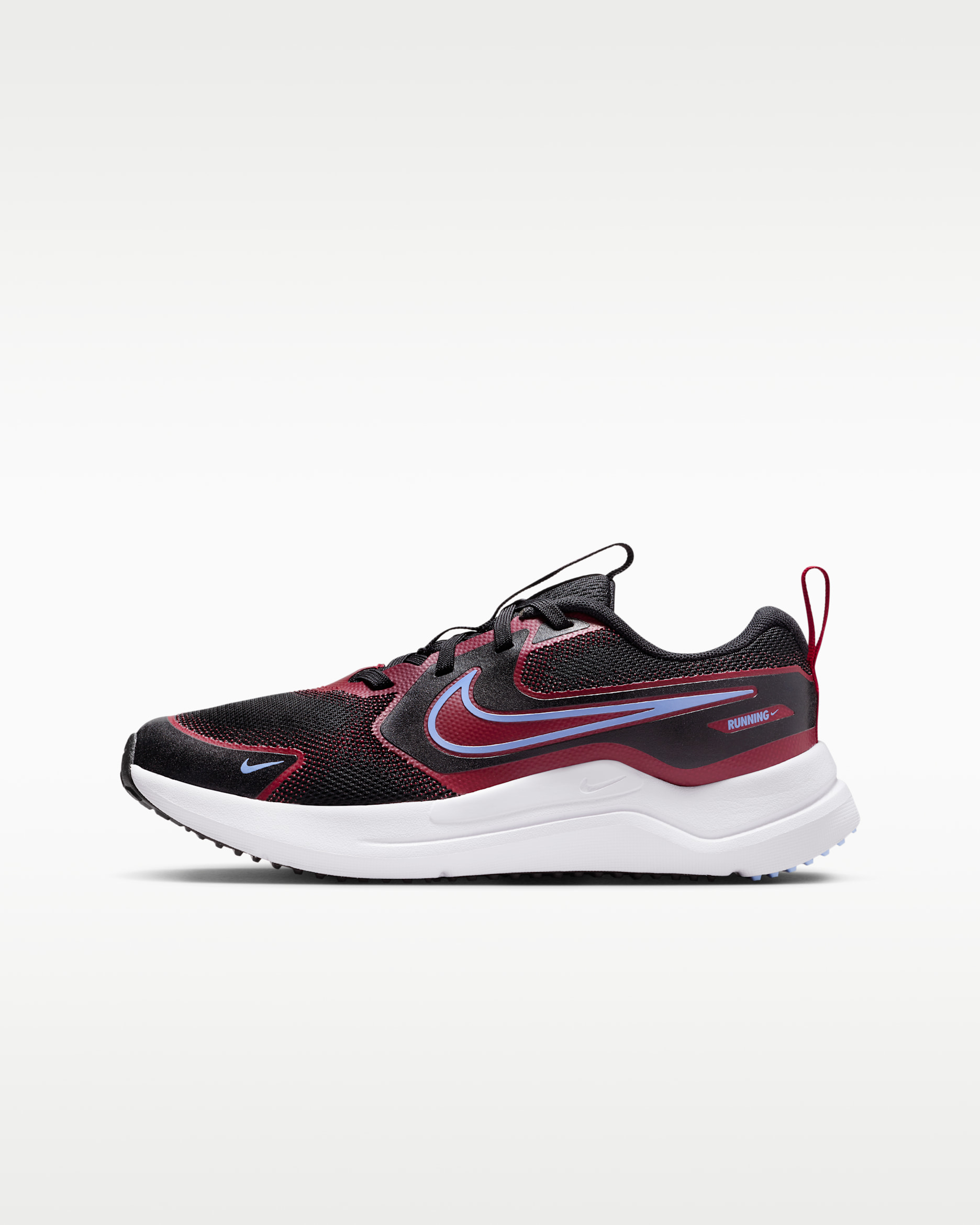 Nike Cosmic Runner Older Kids' Road Running Shoes - Black/Team Red/Aluminium