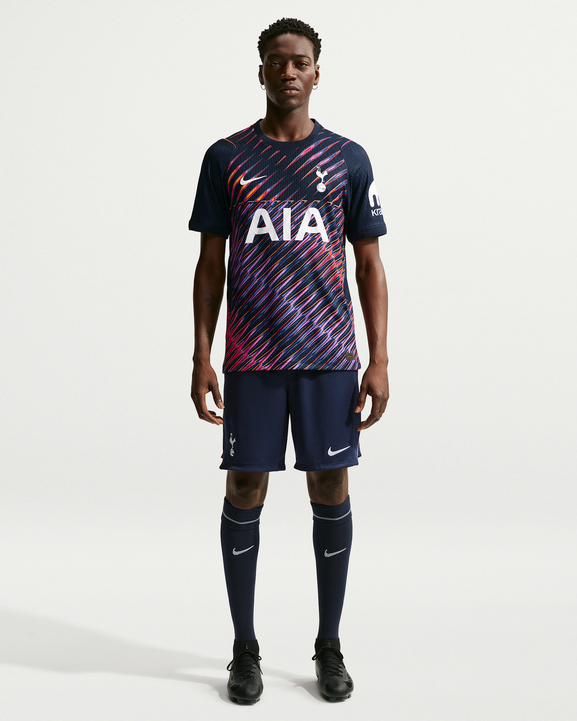 Tottenham Hotspur 2026/27 Stadium Nike Dri-FIT replika fotballshorts til herre (bortedrakt) - Obsidian/Hvit