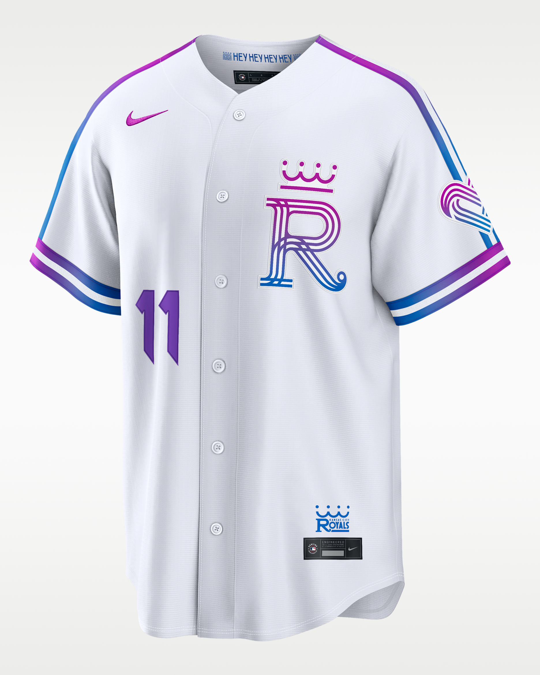 Maikel Garcia Kansas City Royals City Connect Men's Nike MLB Stadium Jersey - White
