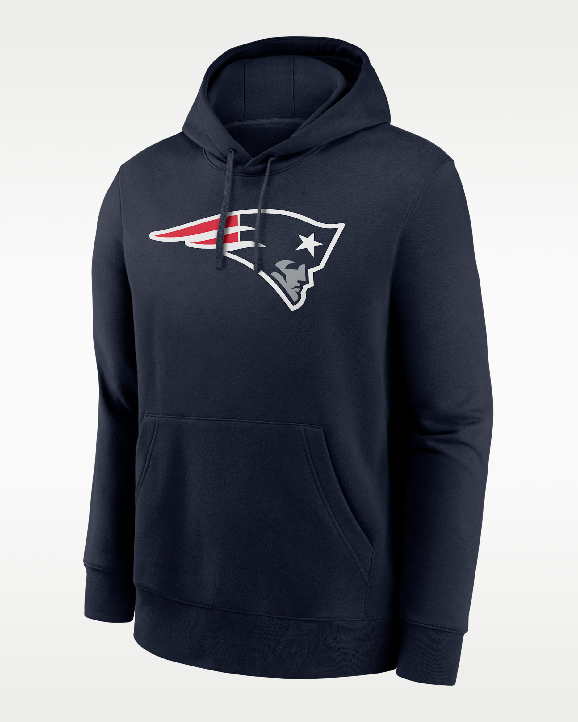 Sudadera con gorro sin cierre Nike de la NFL para hombre Drake Maye New England Patriots - Azul marino