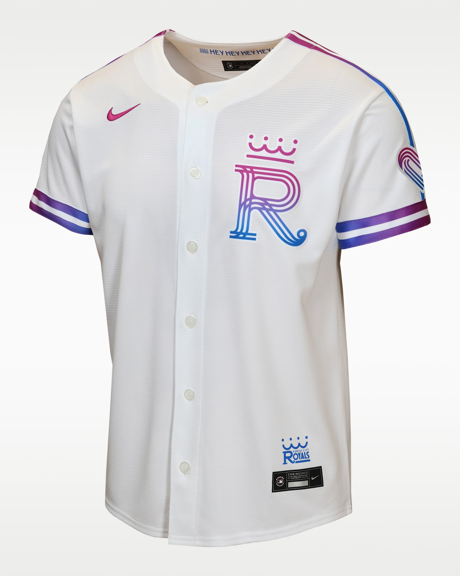 Kansas City Royals City Connect Big Kids' Nike MLB Stadium Jersey - White