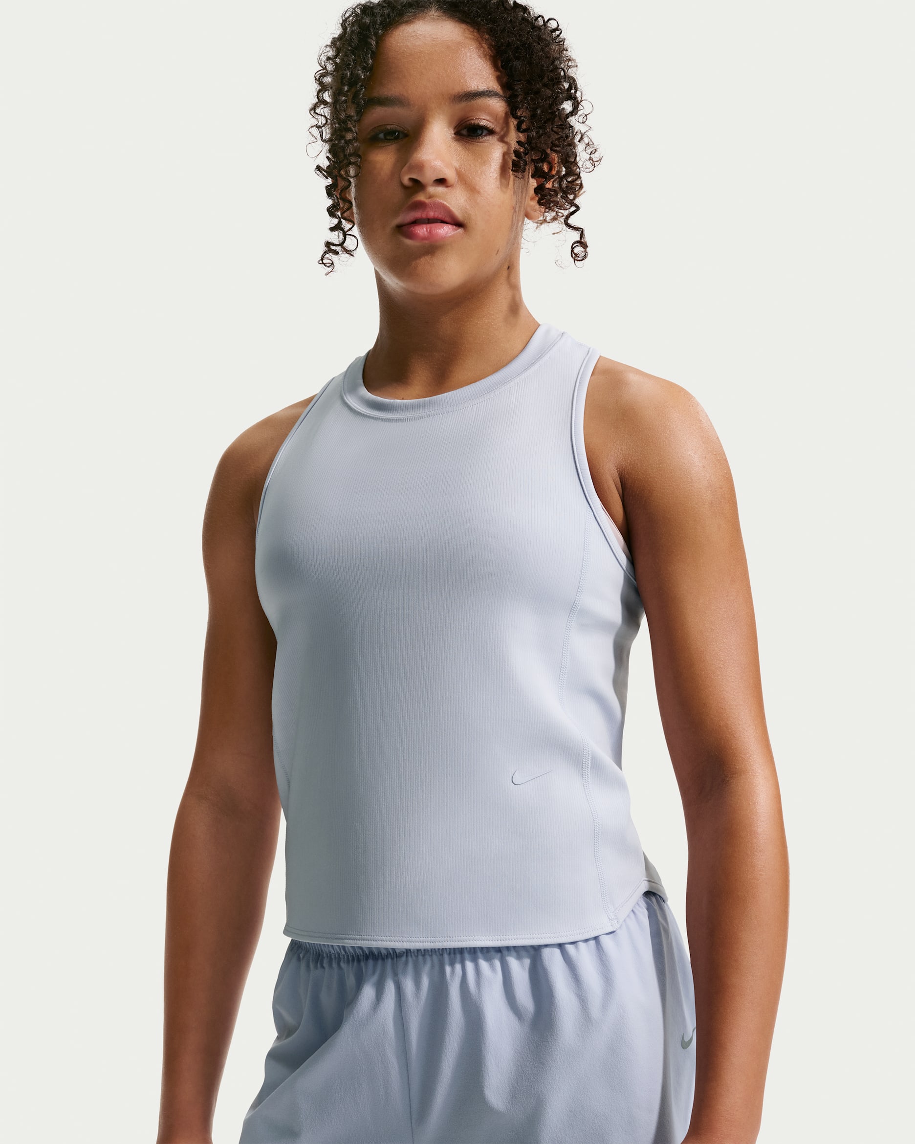 Nike MAVN Girls' Dri-FIT Knit Tank Top - Ghost/Ghost/Ghost