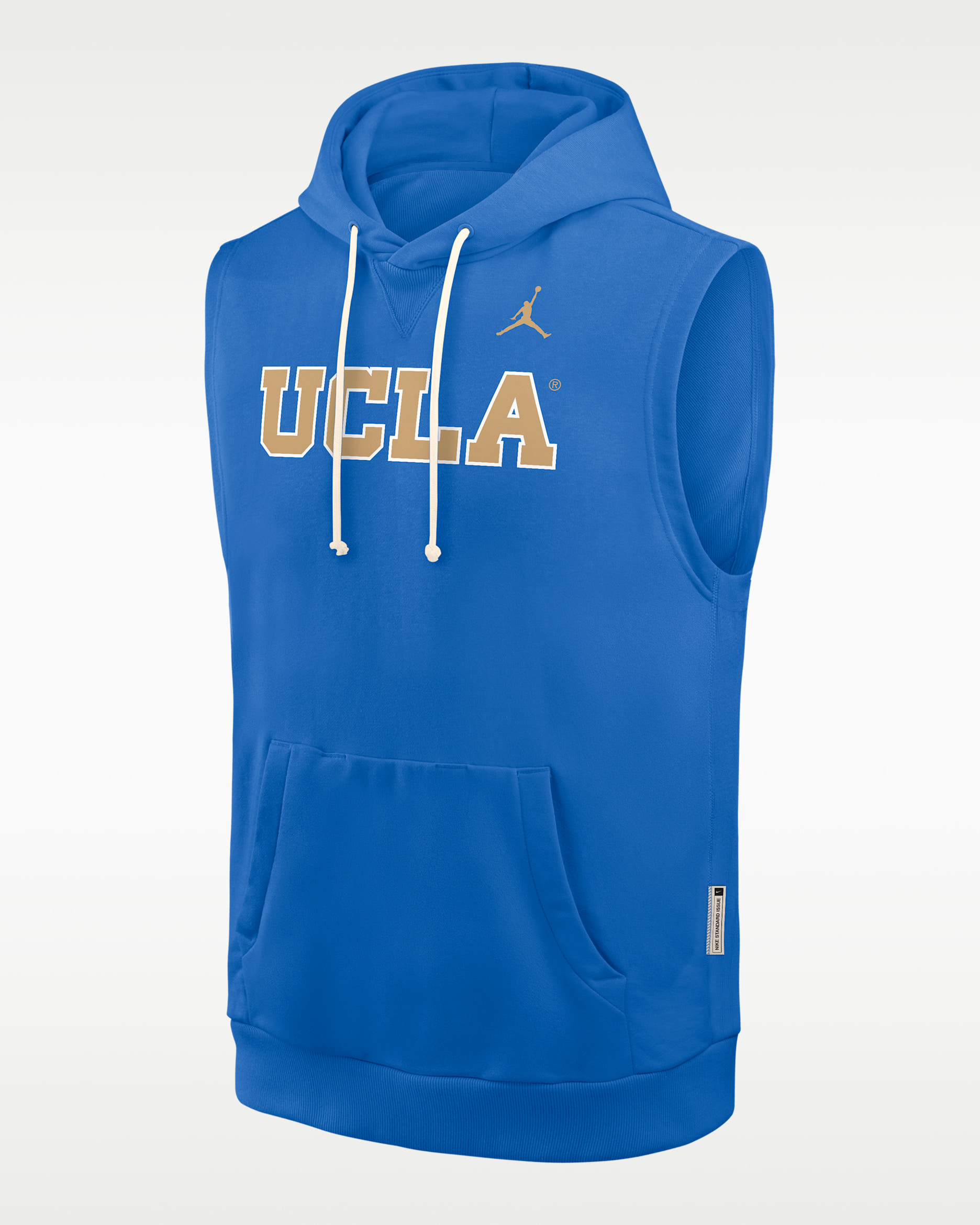 UCLA Sideline Men's Jordan Brand Dri-FIT College Sleeveless Pullover Hoodie - Blue