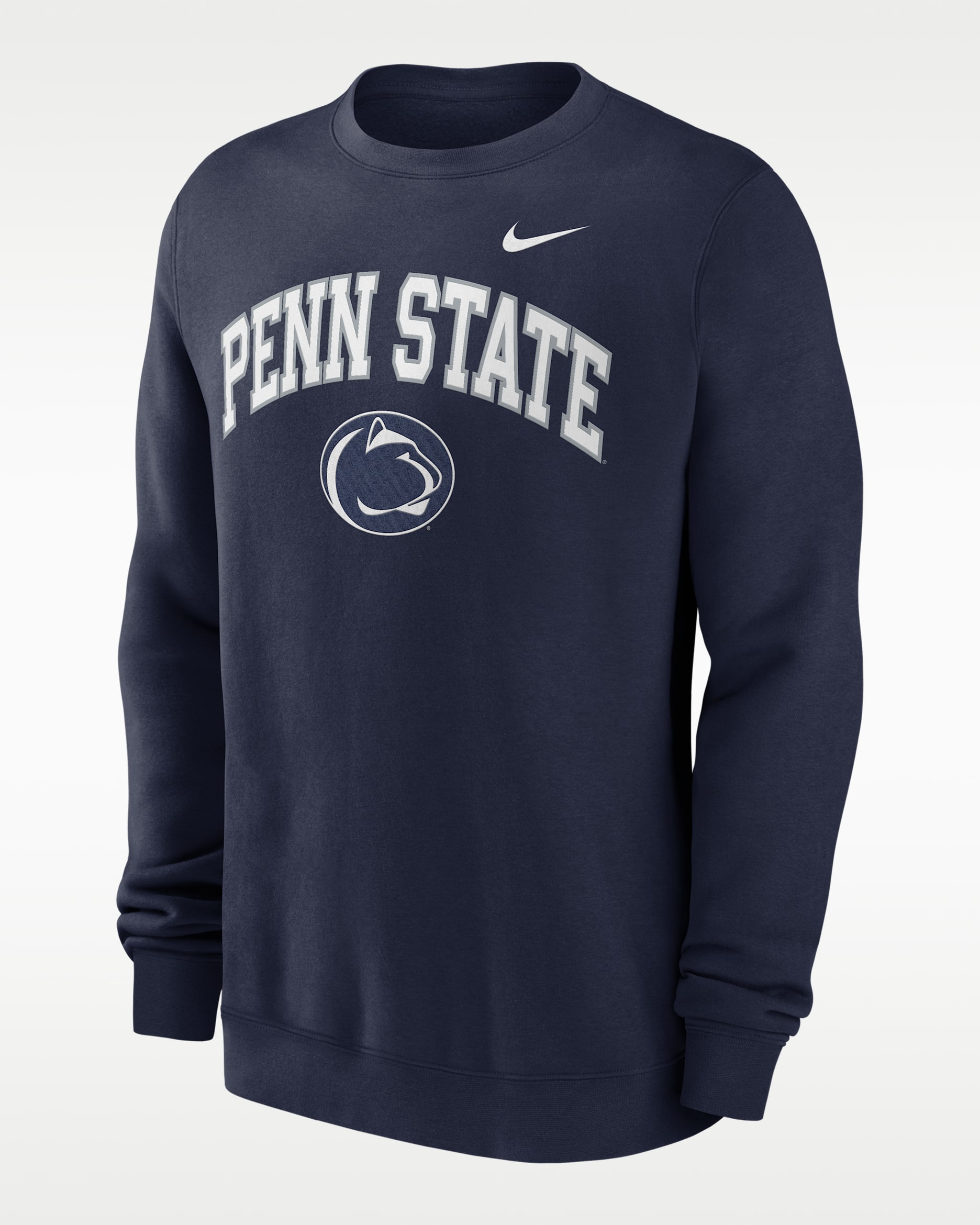 Sudadera de cuello redondo sin cierre universitaria Nike para hombre Penn State Arch - Azul marino