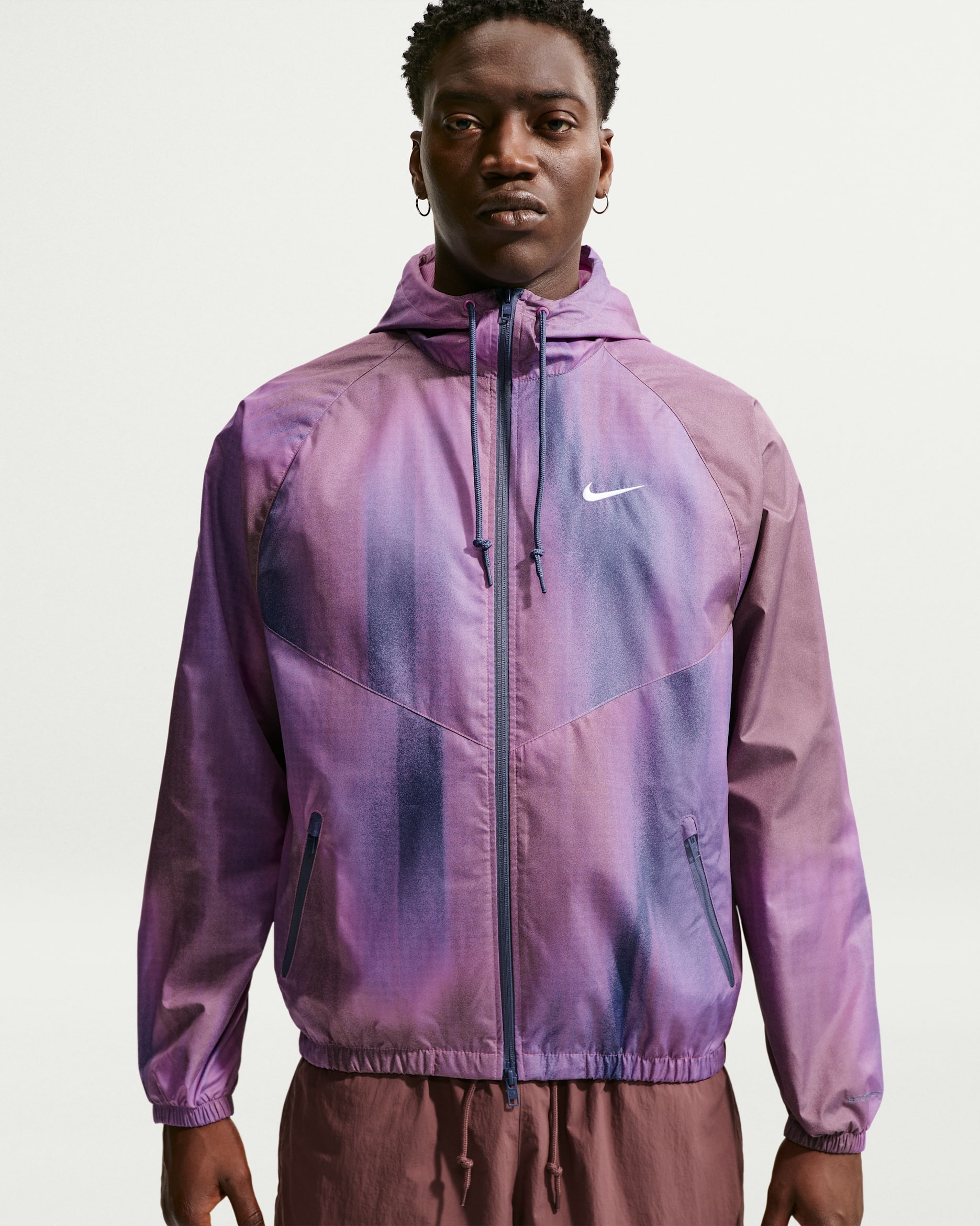 Nike Windrunner Men's Lined Jacket - Light Magenta/White