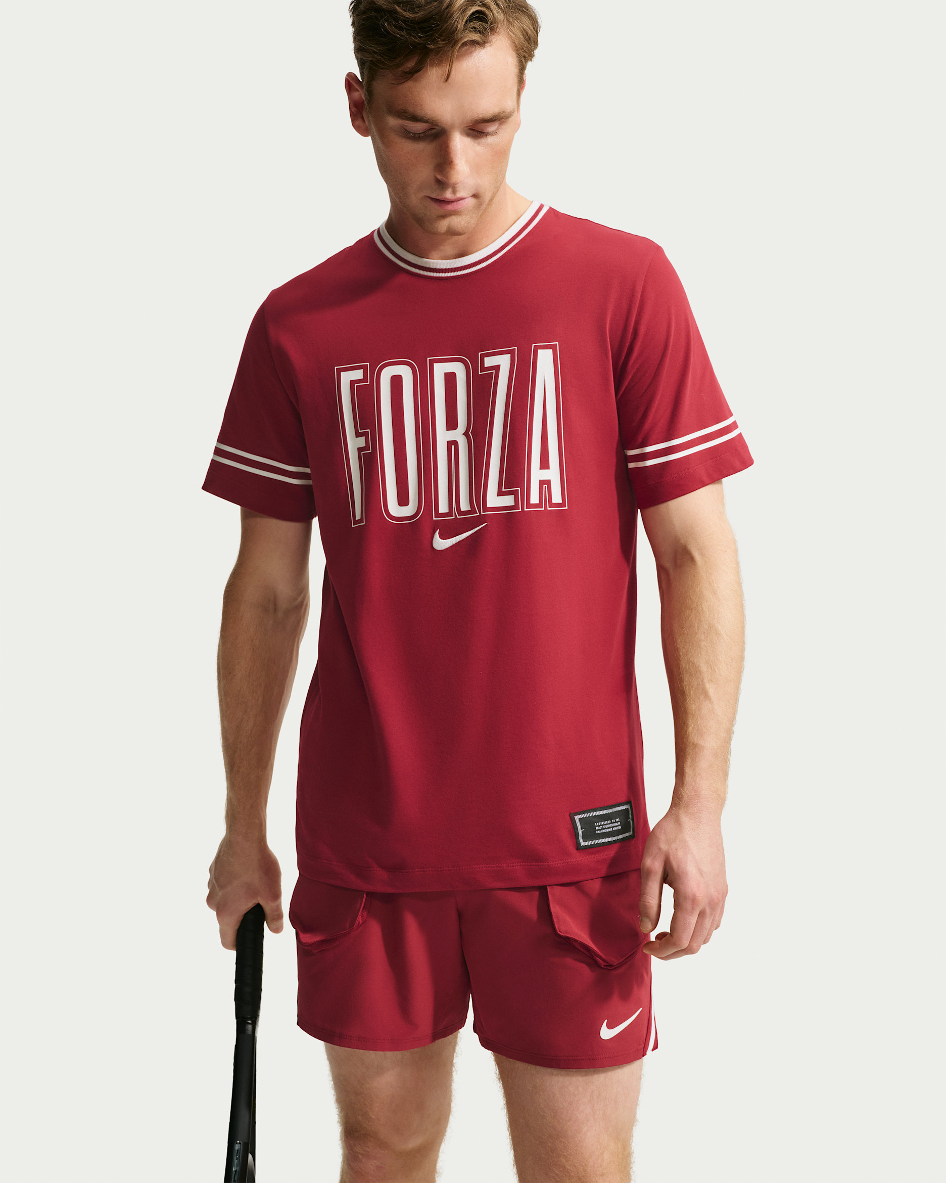 Jannik Sinner Men's Dri-FIT Tennis T-Shirt - Team Red