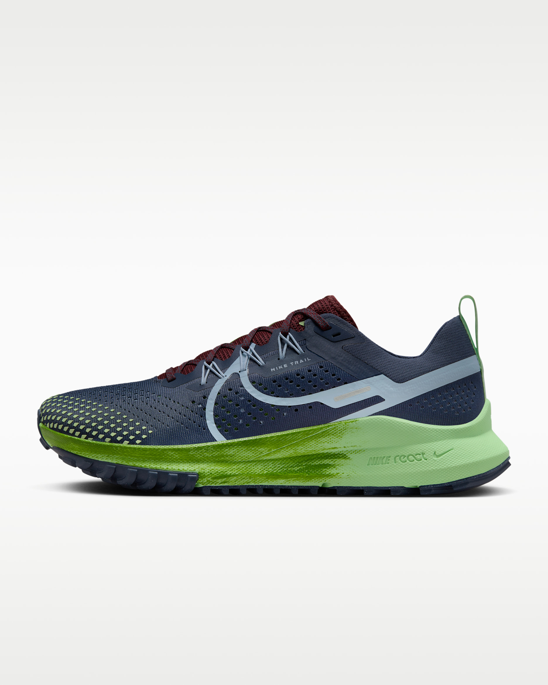 รองเท้าวิ่งเทรลผู้ชาย Nike Pegasus Trail 4 - Thunder Blue/Chlorophyll/Vapor Green/Light Armory Blue