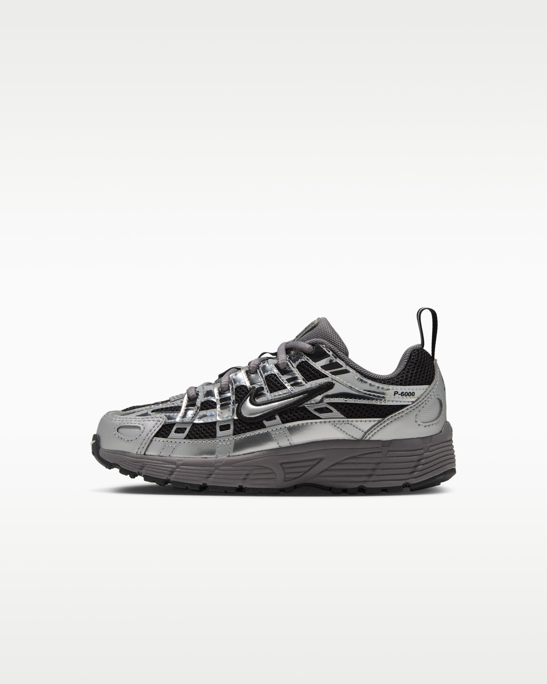 Nike P-6000 Little Kids' Shoes - Black/Pencil Point/Dark Grey/Metallic Silver