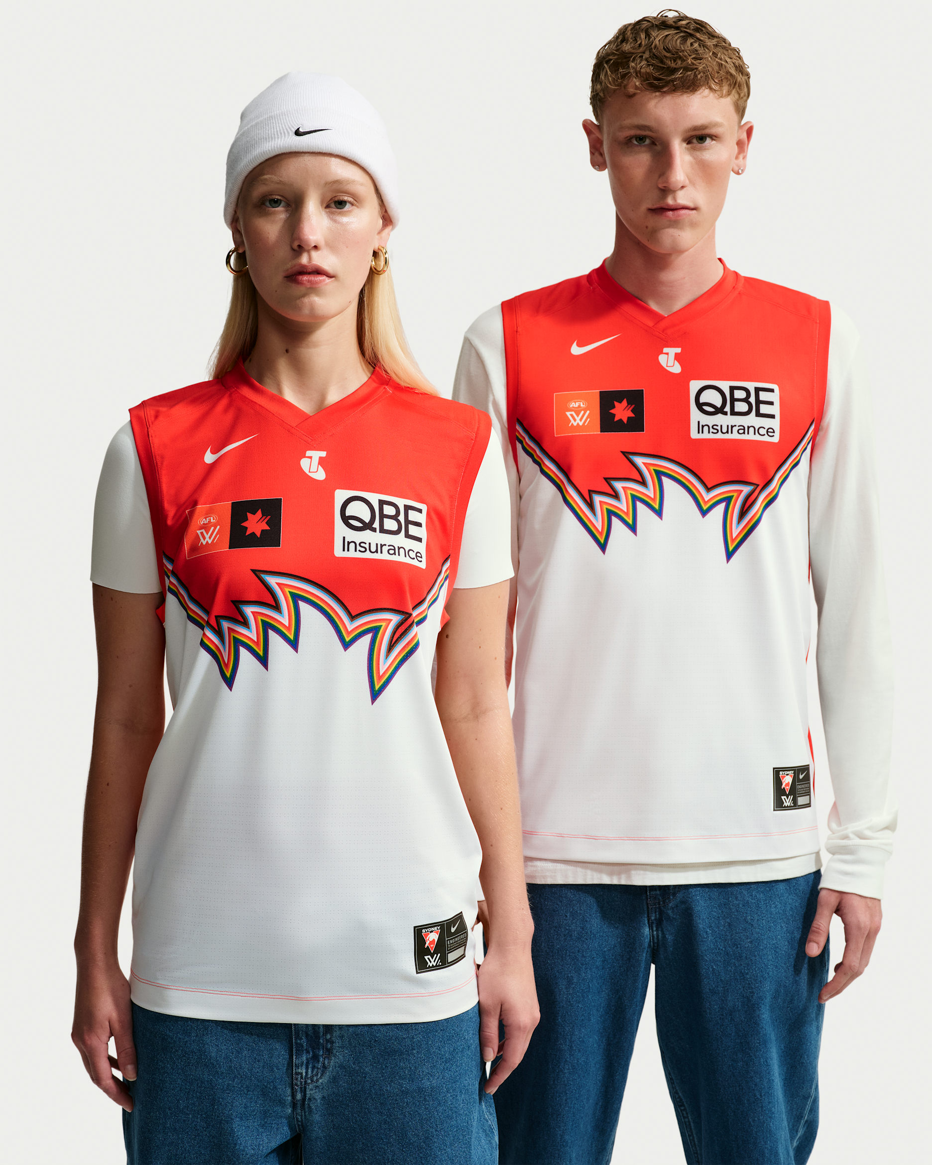 Sydney Swans AFLW 2026 Stadium Pride Nike AFLW Replica Jersey - Chile Red