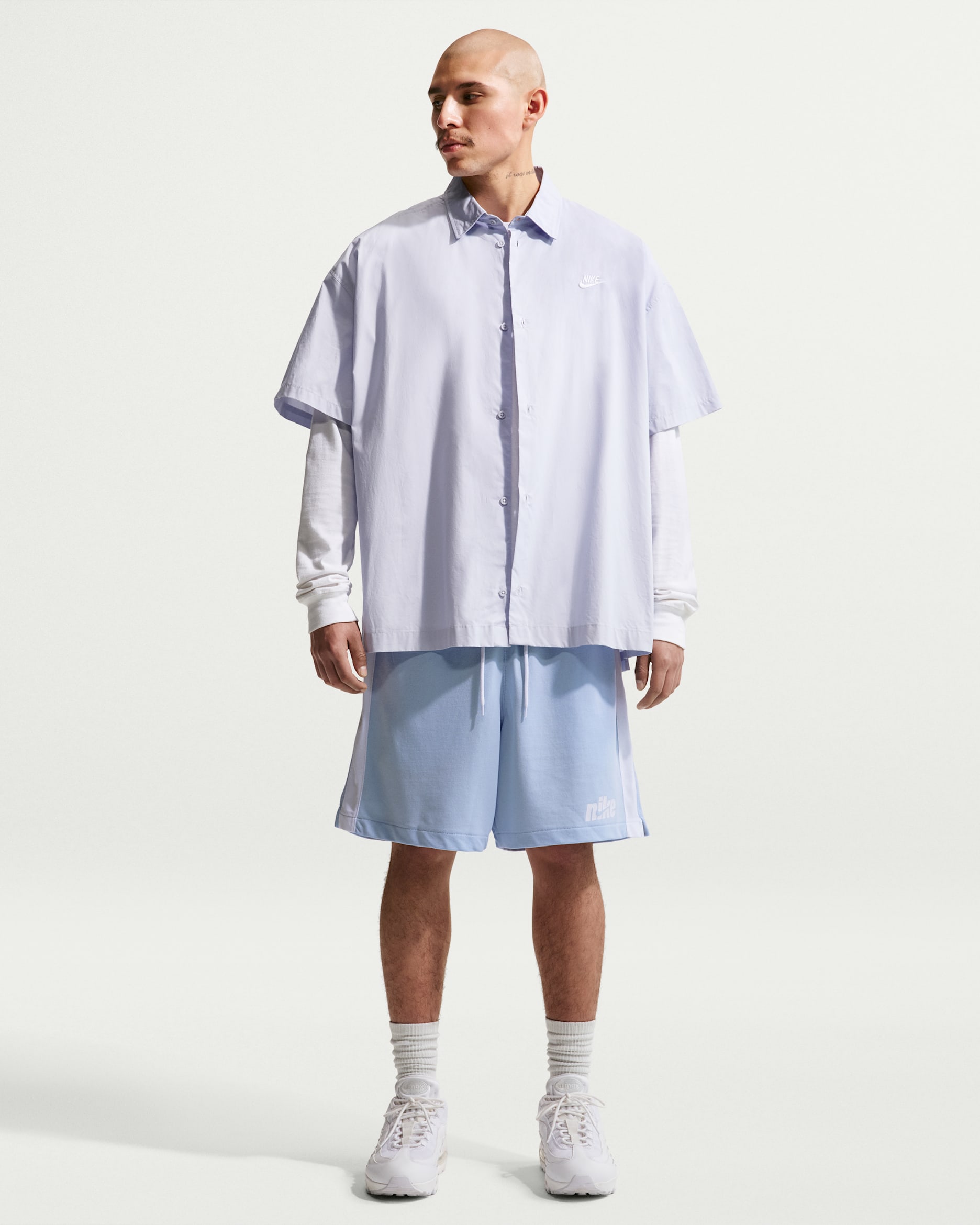 Nike Sportswear Club Men's Knit Flow Shorts - Hydrogen Blue/White/White/White