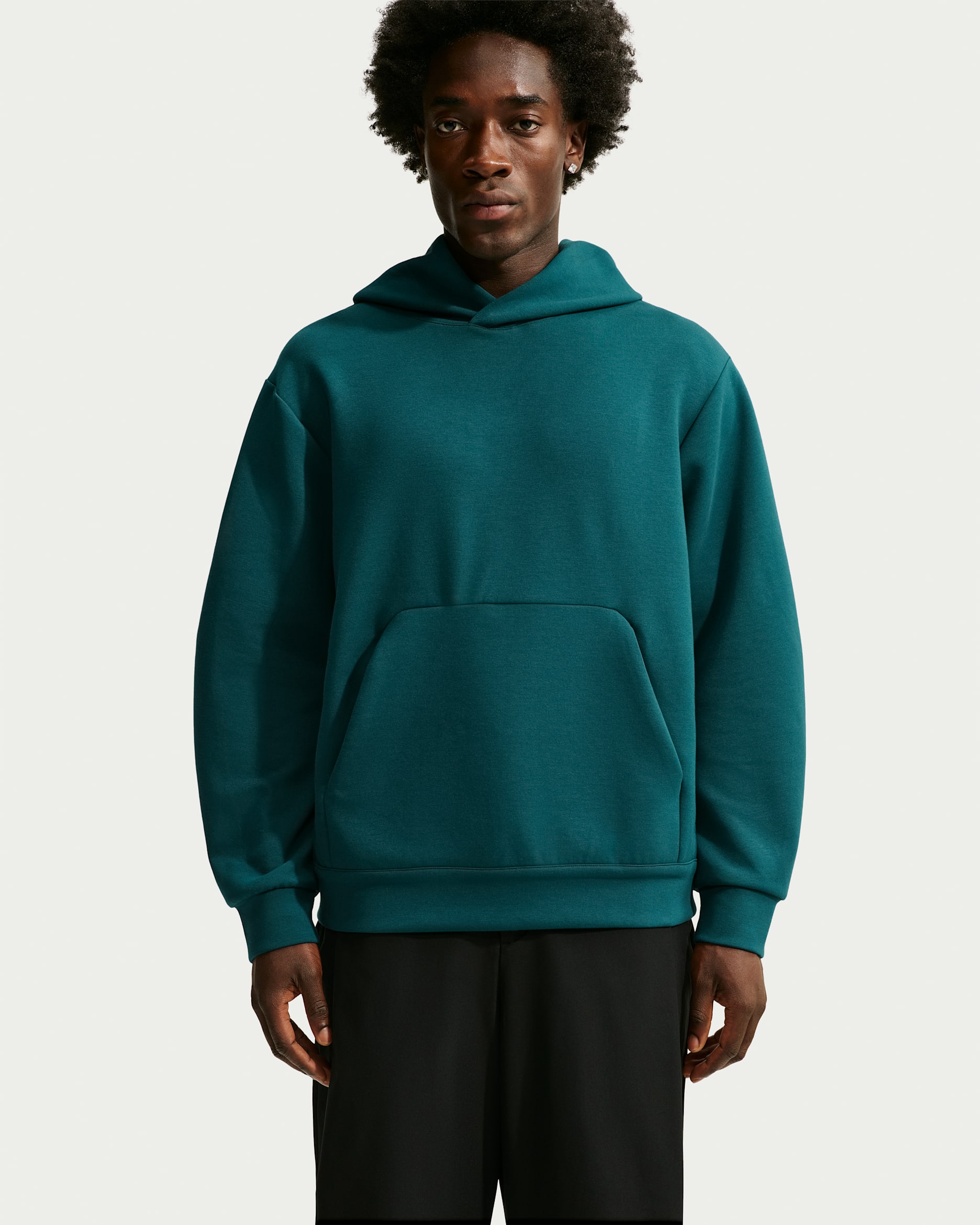 Nike 24.7 ImpossiblySoft Men's Dri-FIT Pullover Hoodie - Midnight Turquoise/Black/Geode Teal
