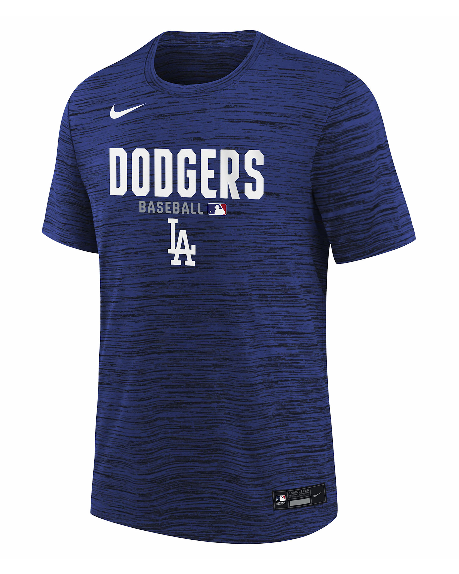 Los Angeles Dodgers Authentic Collection Velocity Big Kids' Nike Dri-FIT MLB T-Shirt - Deep Royal