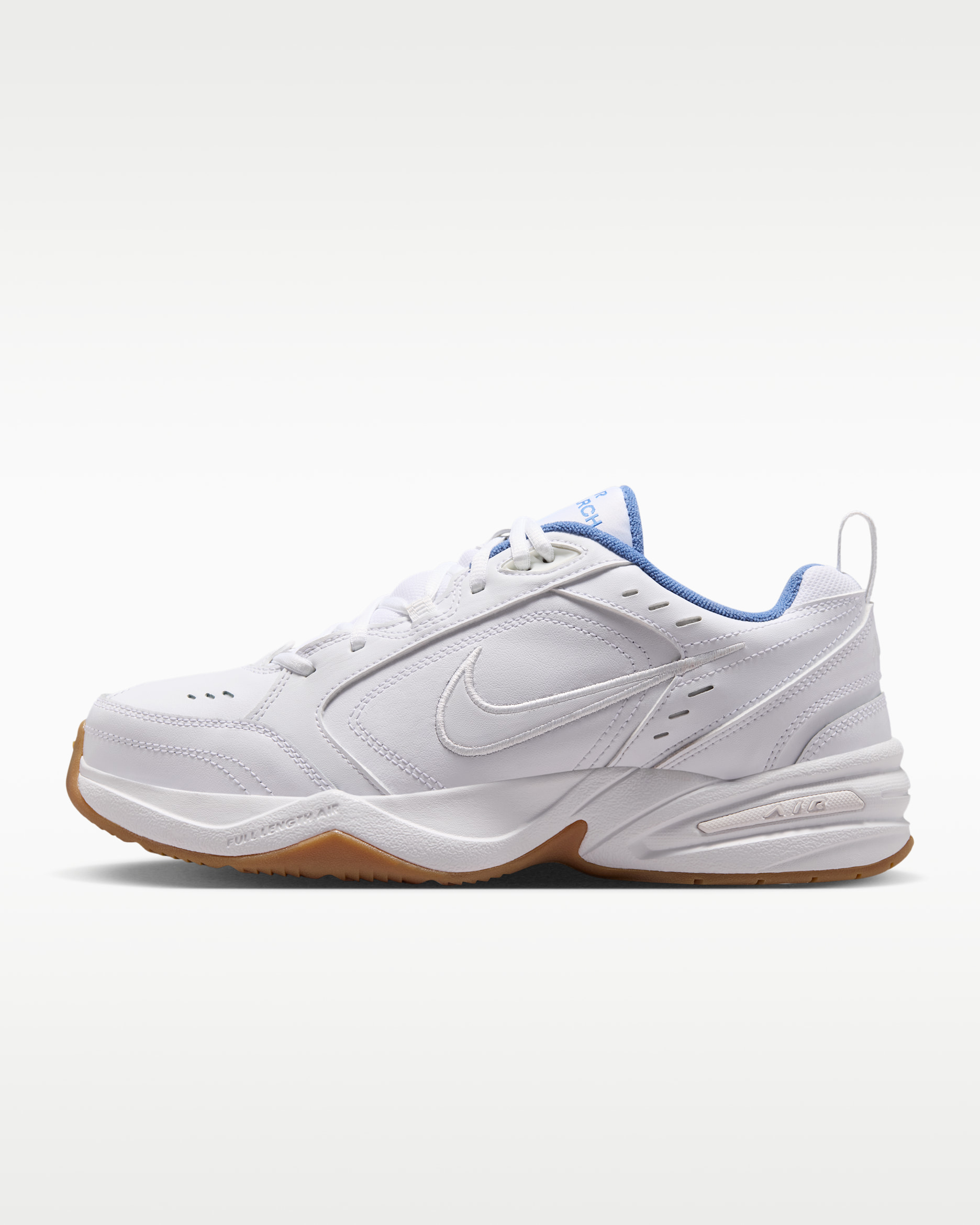 Ανδρικά παπούτσια άσκησης Nike Air Monarch IV - Λευκό/Indigo Storm/Gum Light Brown/Λευκό