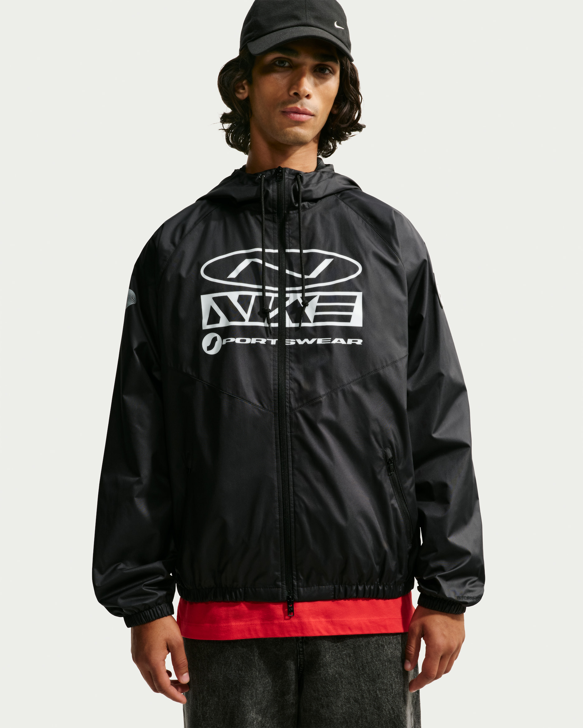 Nike Windrunner Men's Storm-FIT Graphic Jacket - Black/Black/Black