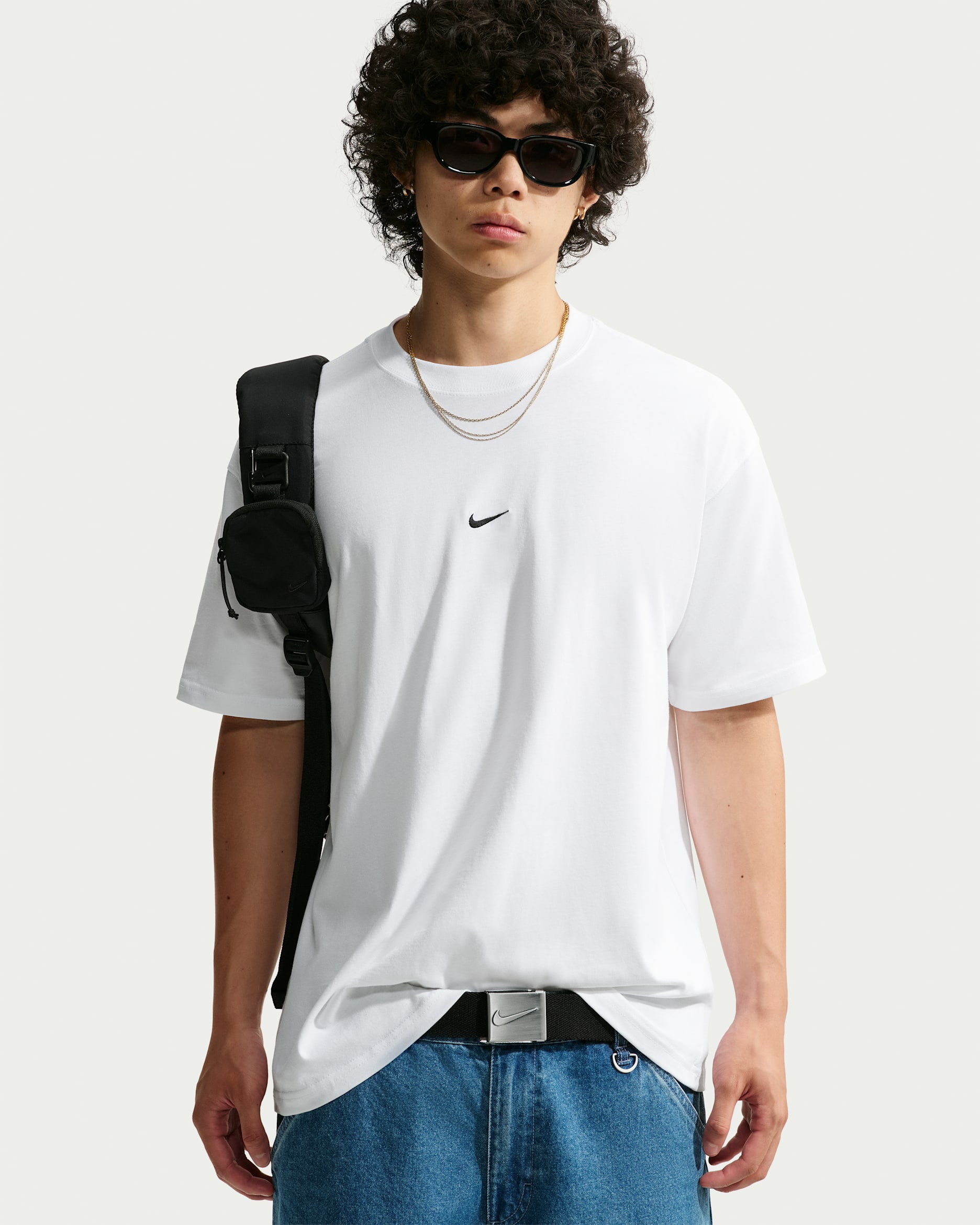 Playera para hombre Nike Sportswear - Blanco/Negro