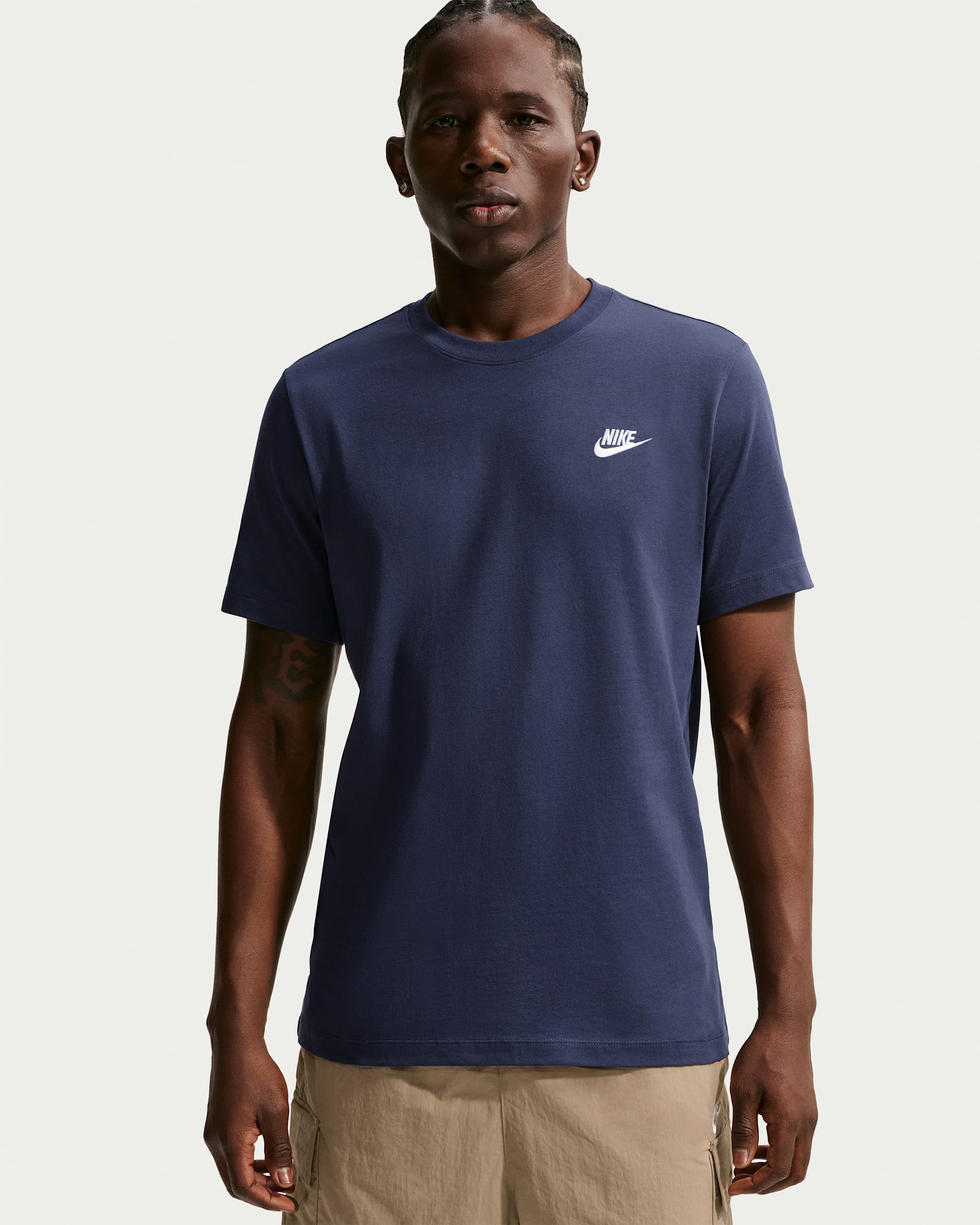 Nike Sportswear Club Men's T-Shirt - Midnight Navy/White