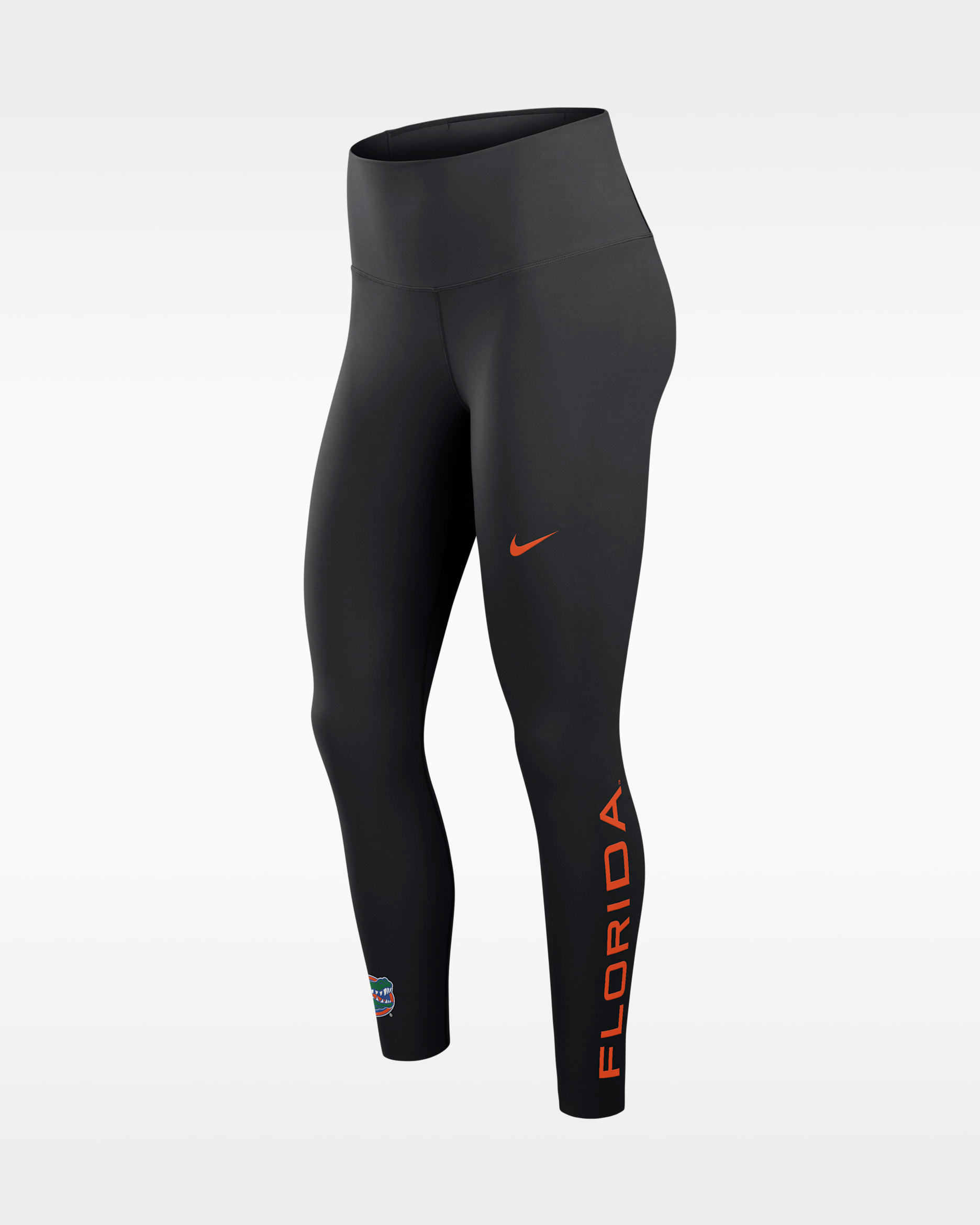 Leggings universitarios de tiro alto de 7/8 Nike Dri-FIT para mujer Florida Zenvy - Negro