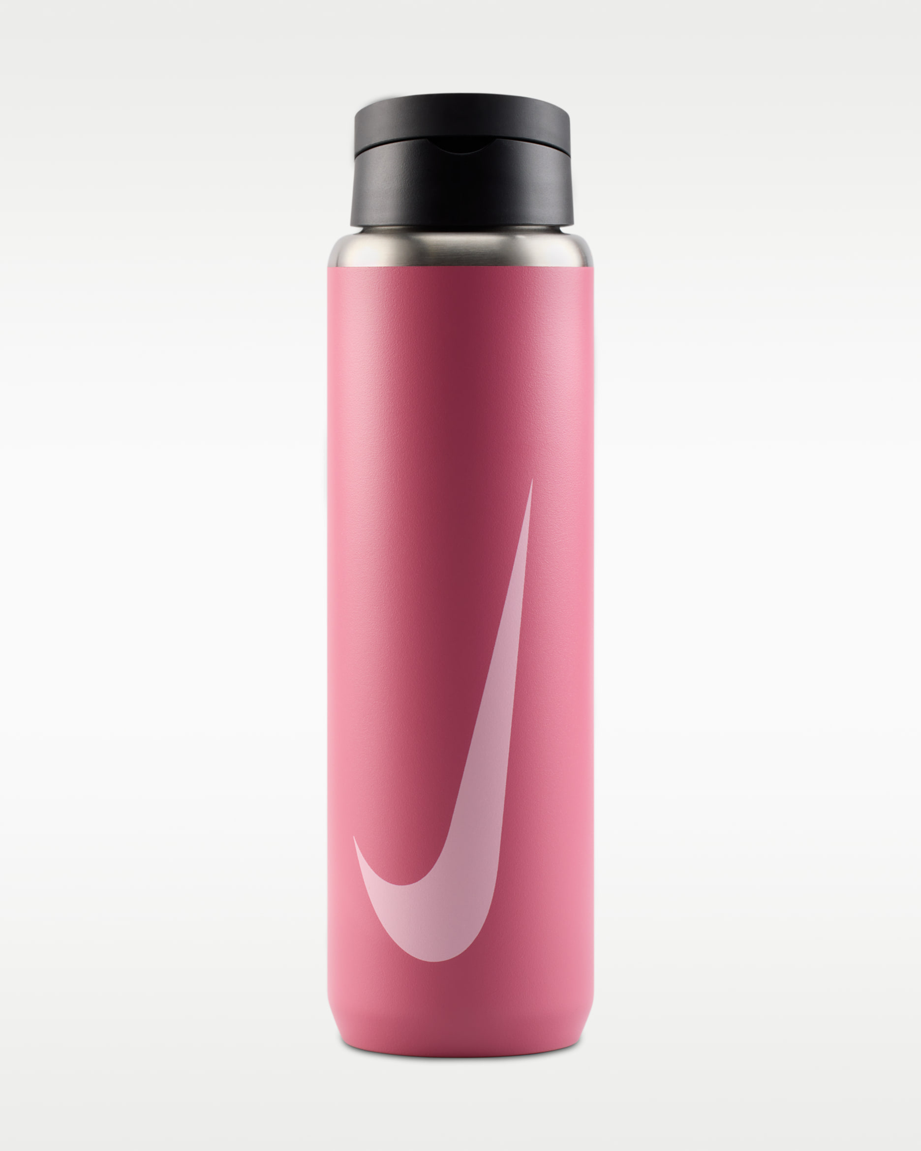 Nike Recharge Stainless Steel Straw Bottle (24 oz) - Peony/Black/Pink Foam/Pink Foam