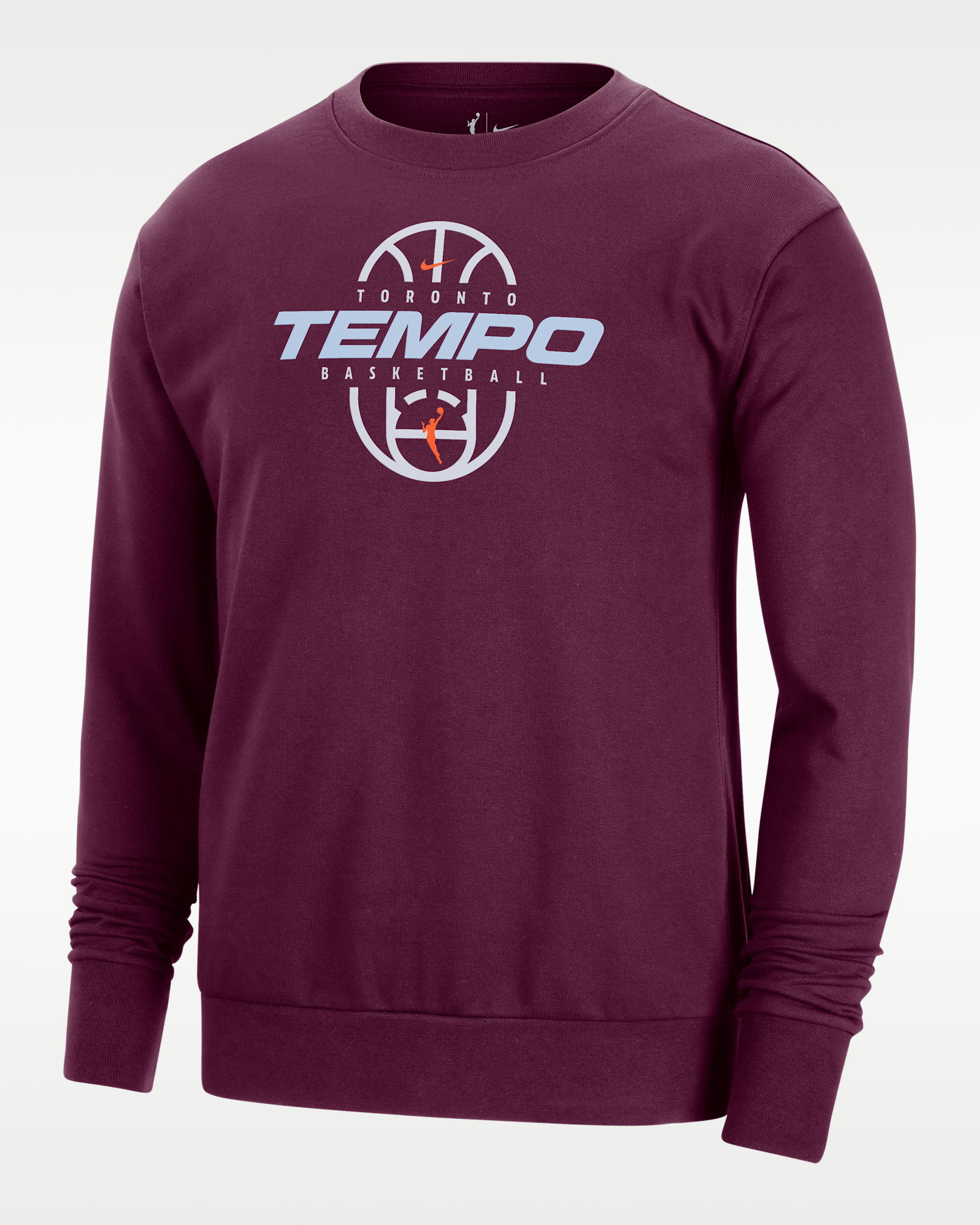 Sweat d'entraînement à col ras-du-cou Nike WNBA Standard Issue Dri-FIT Toronto Tempo - Bordeaux