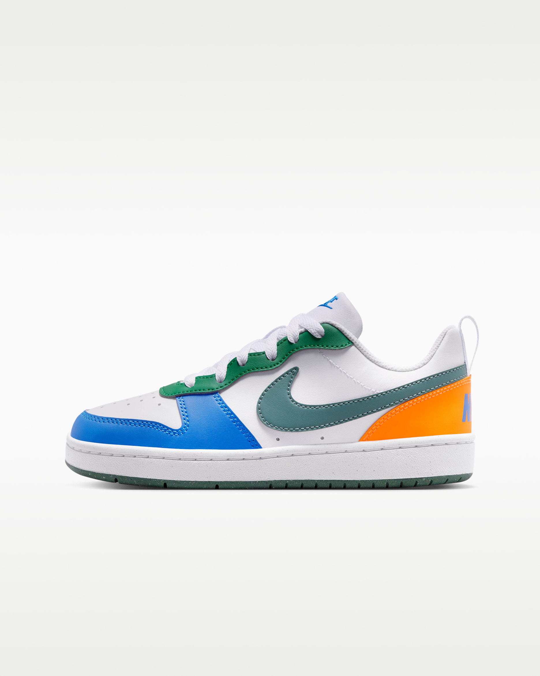 Nike Court Borough Low Recraft Zapatillas - Niño/a - Blanco/Malachite/Blue Crystal/Mineral Slate