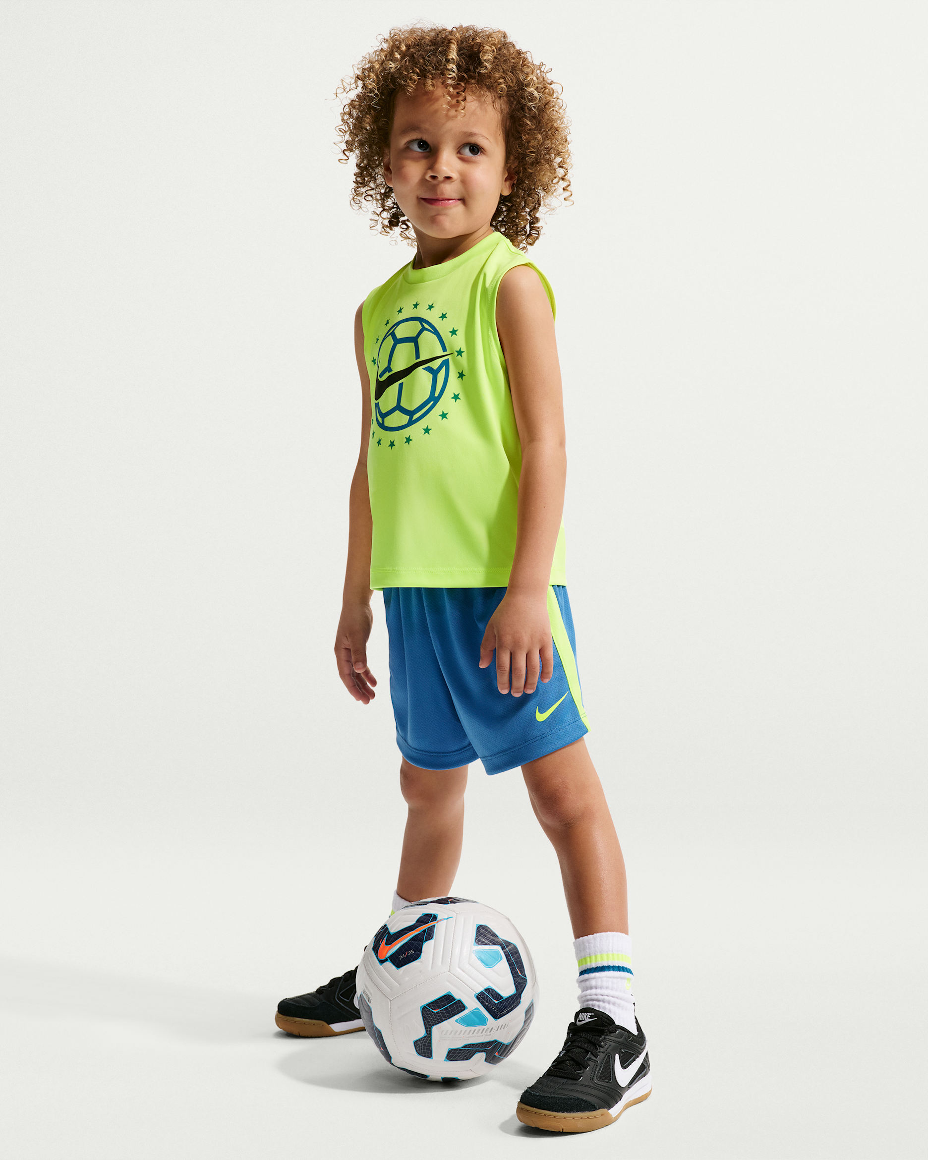 ナイキ スポーツウェア ゴール モード ベビー Dri-FIT タンクトップ アンド ショートパンツ セットアップ - スターブルー