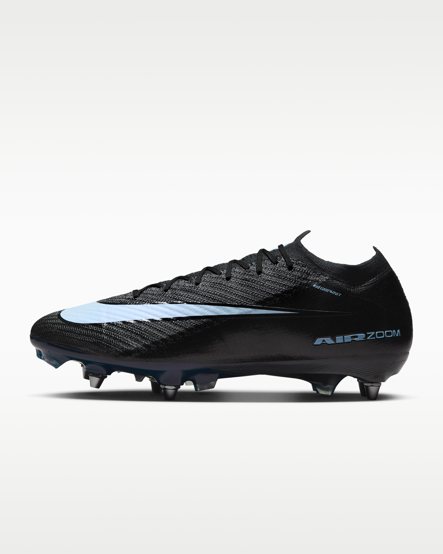 Nike Mercurial Vapor 16 Elite SG-Pro Fußballschuh mit niedrigem Schaft - Schwarz/Ice Blue
