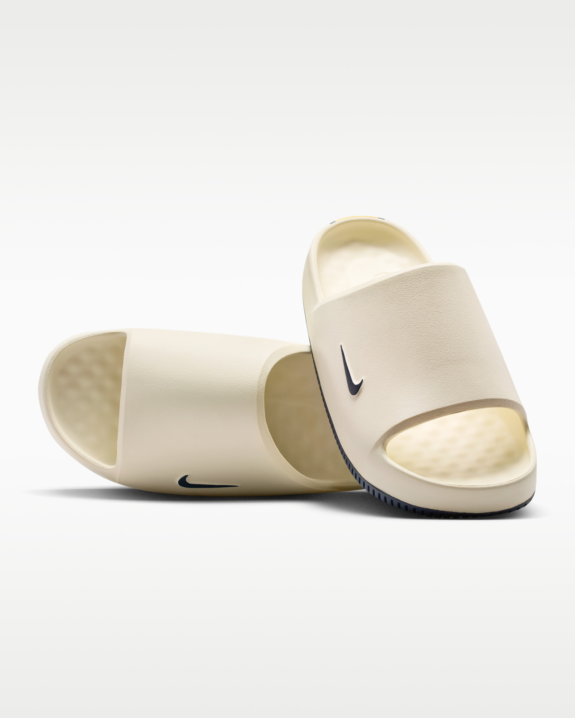 Nike Calm (WVU) Men's College Slides - Sail/Sail/College Navy