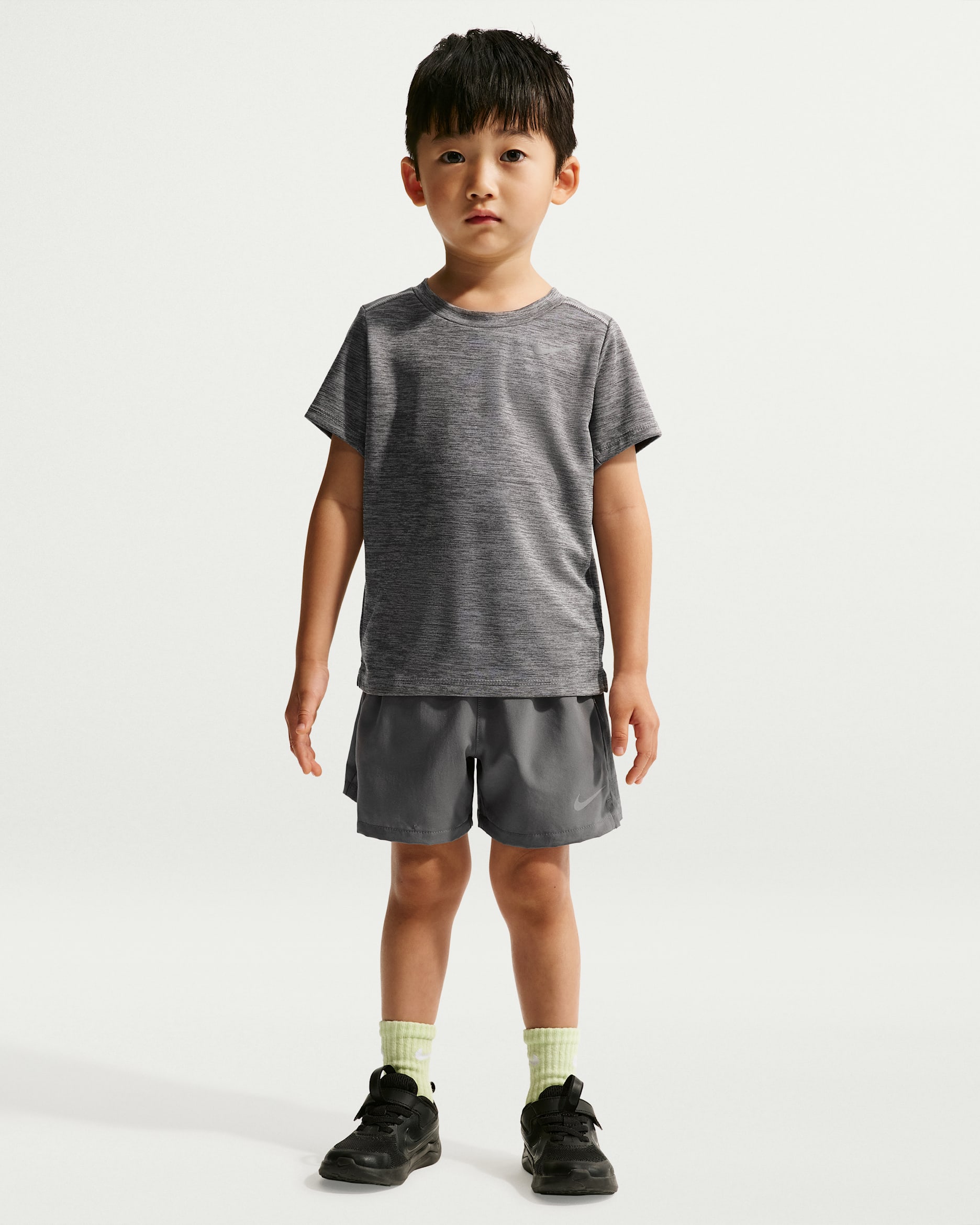 Nike Toddler Dri-FIT Miler Top and Shorts Set - Smoke Grey
