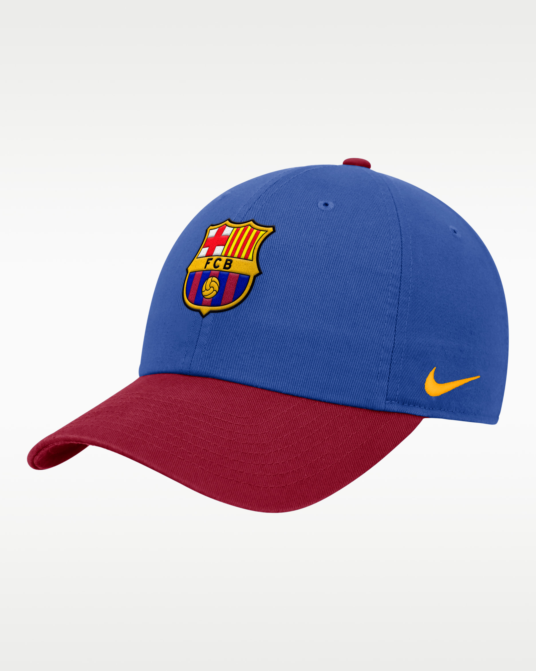 FC Barcelona Club Men's Nike Adjustable Cap - Royal Blue/Garnet