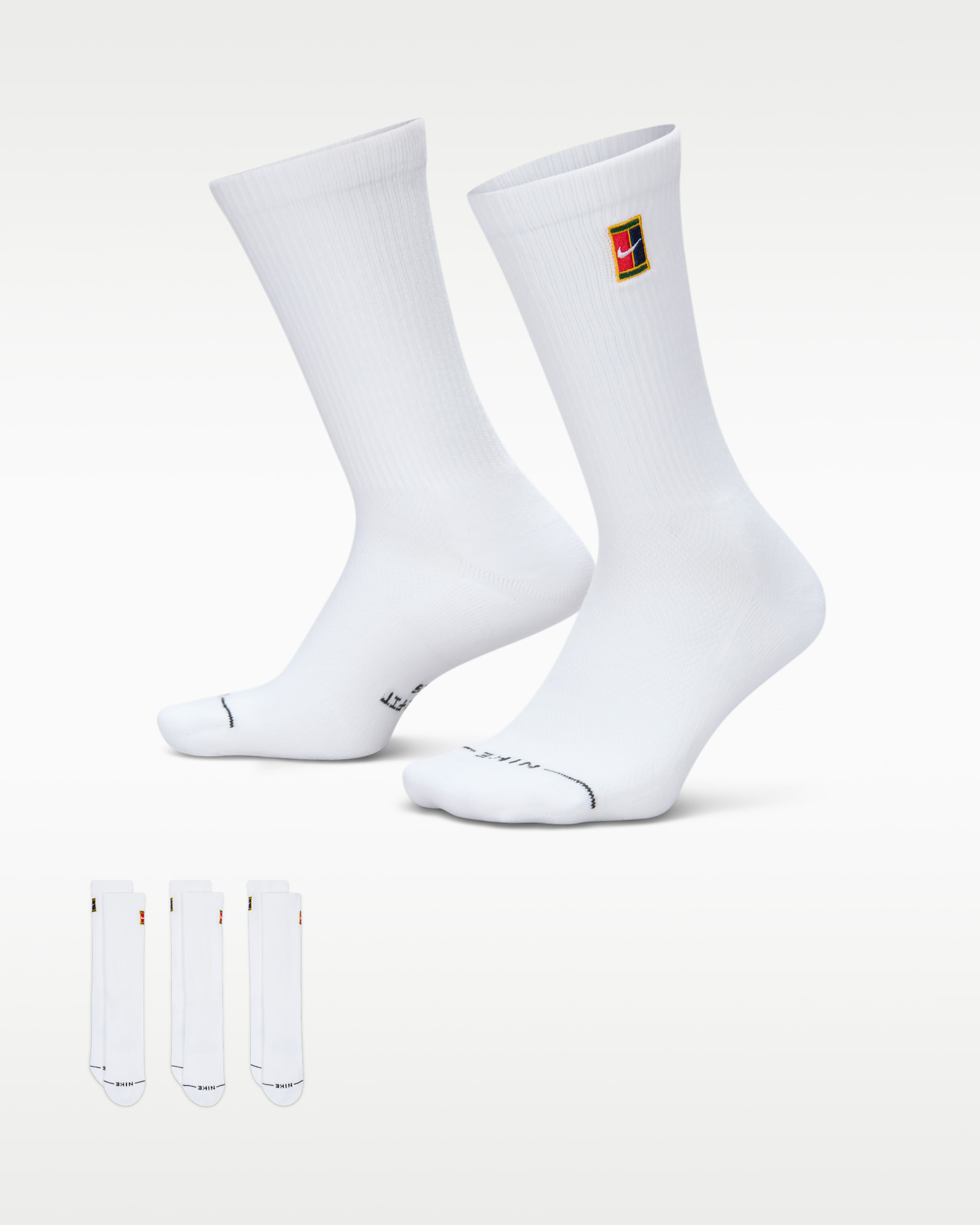 Nike Everyday Elevated Crew Socks (3 Pairs) - Multi-Colour