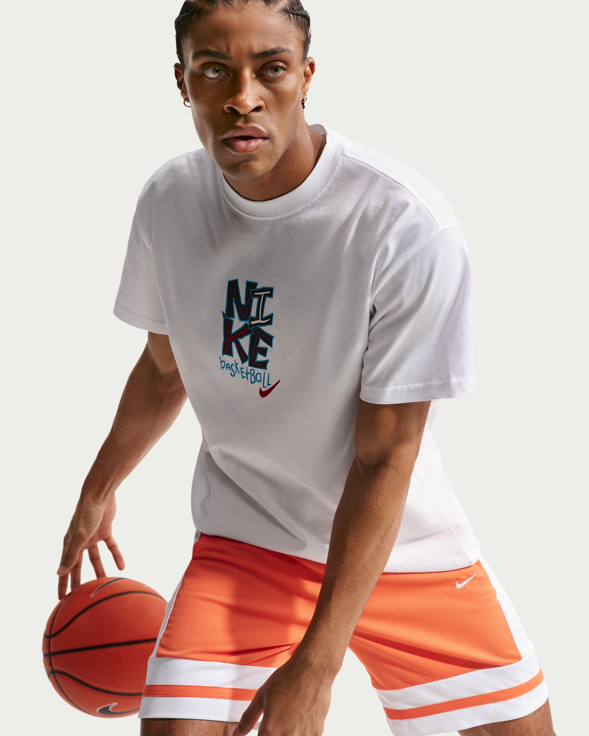 T-shirt de basket Nike pour homme - Blanc
