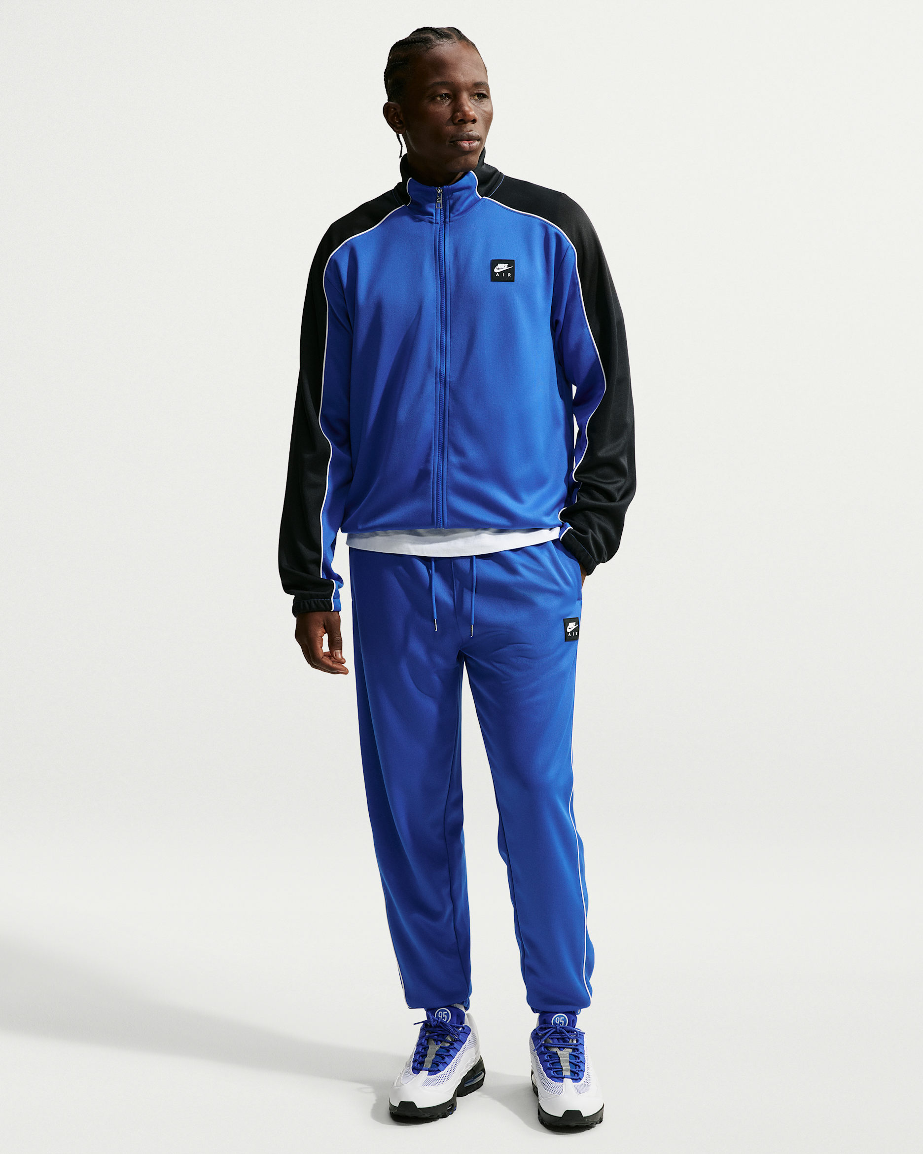 Pants deportivos de tejido Knit para hombre Nike Air - Royal juego/Royal juego/Blanco