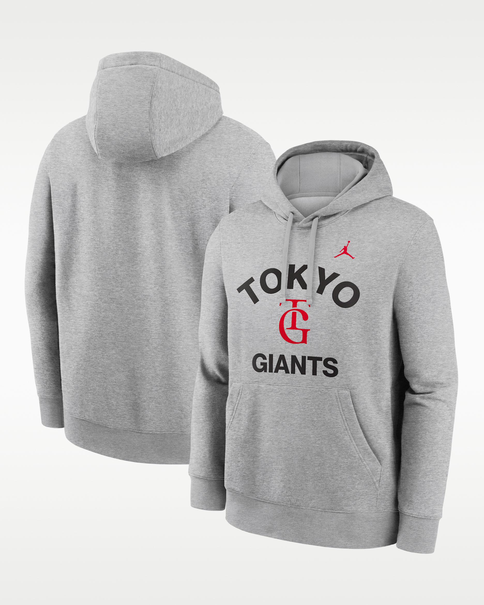 Tokyo Yomiuri Giants x Jordan Exclusive Collection Men's Pullover Hoodie - Dark Grey Heather