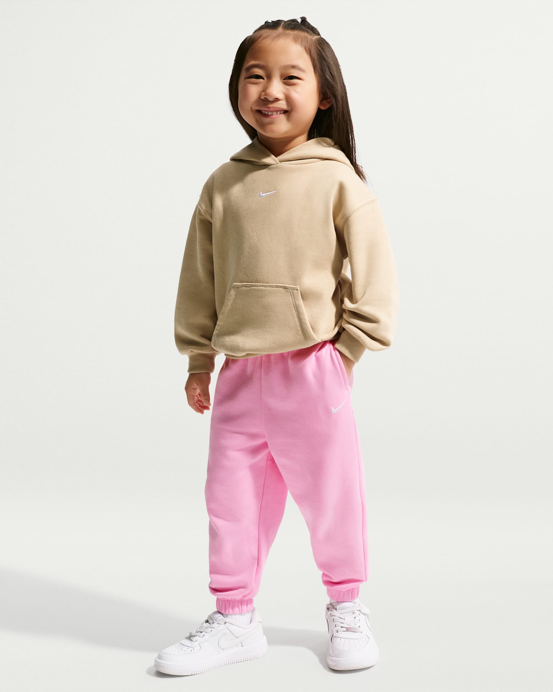Pants holgados Studio Fleece infantil Nike Sportswear - Rosa amanecer