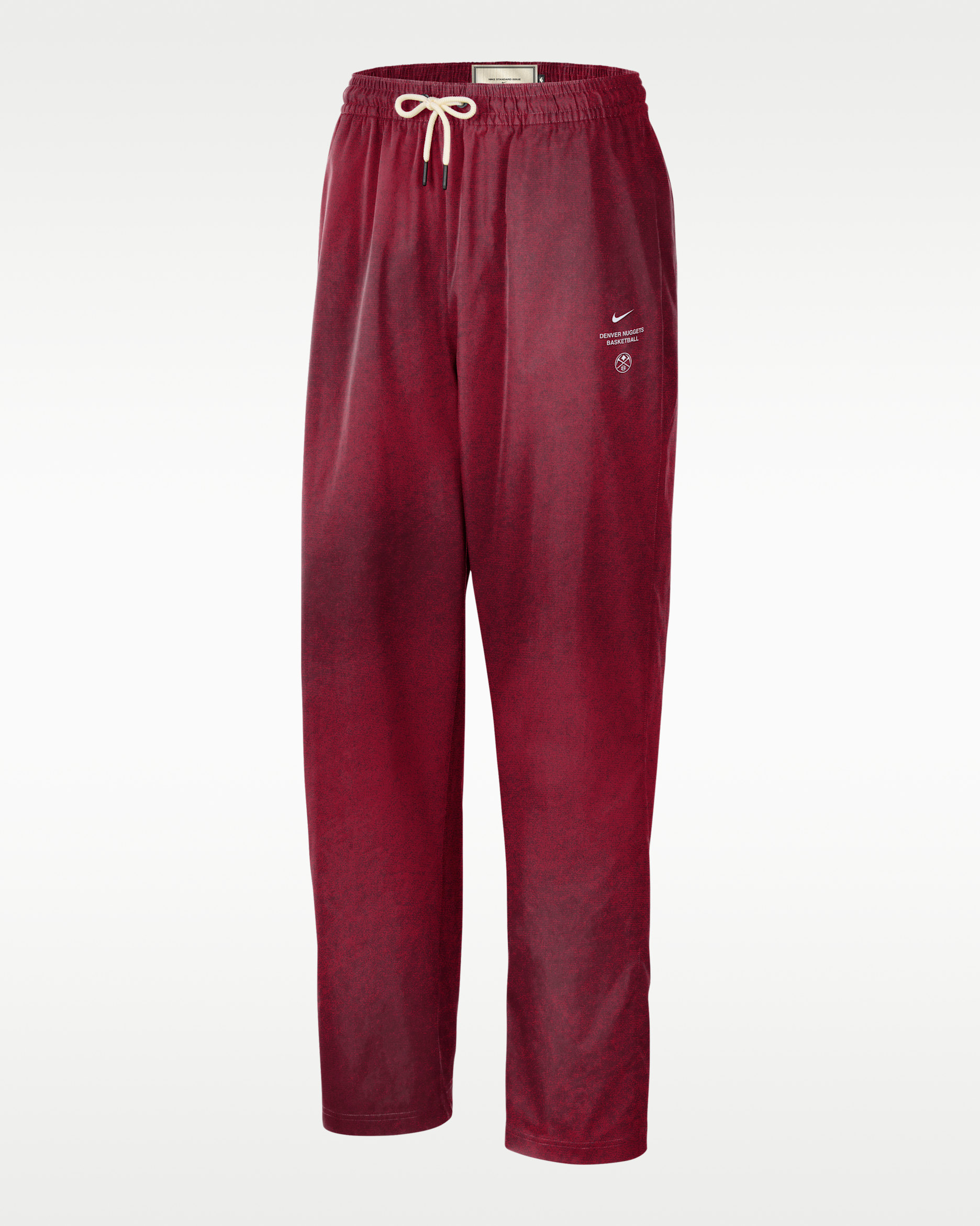 Denver Nuggets Standard Issue Men's Woven Basketball Pants - Team Crimson/Amarillo/Team Crimson/White