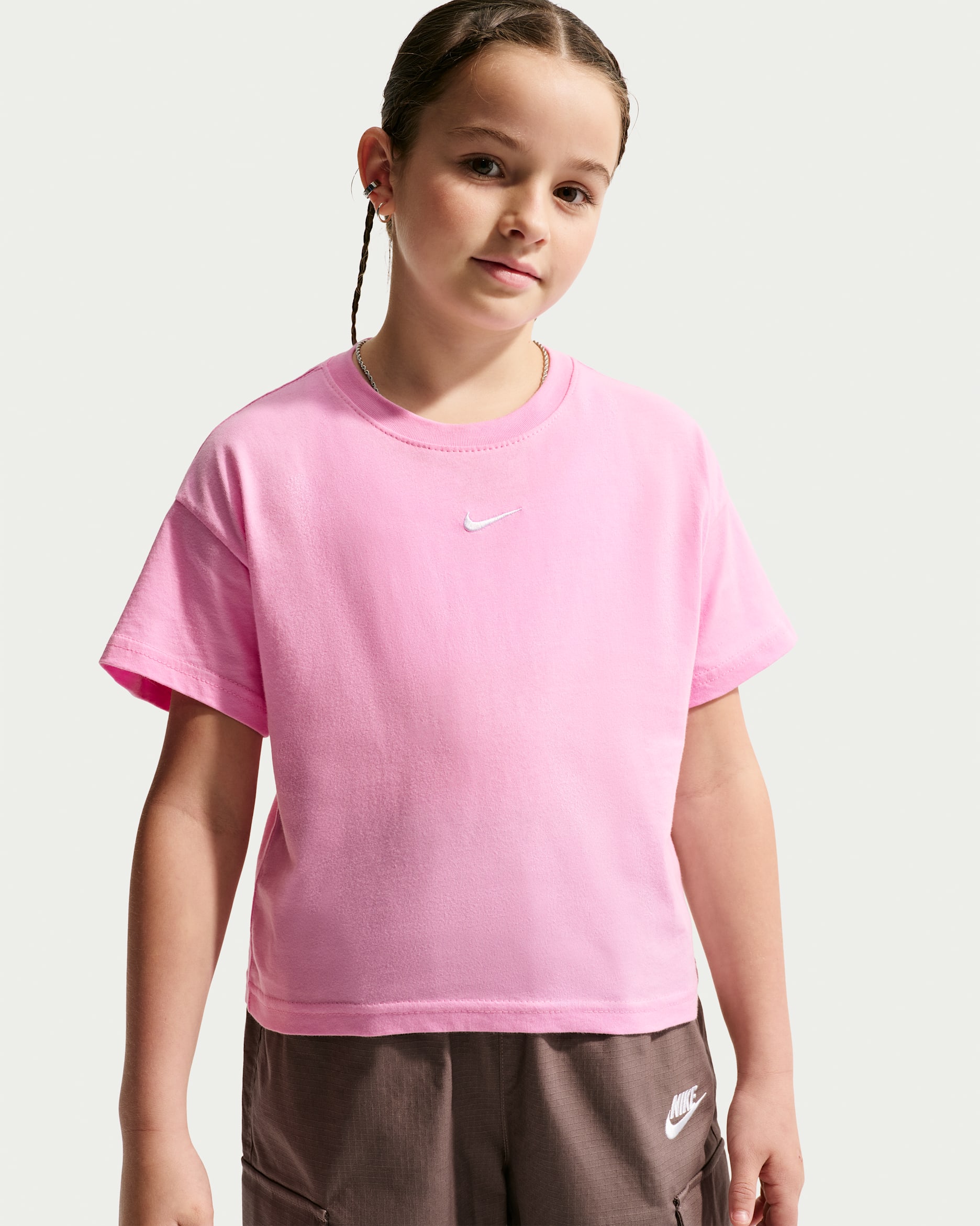 T-shirt Nike Sportswear Essential för ungdom (tjejer) - Pink Rise