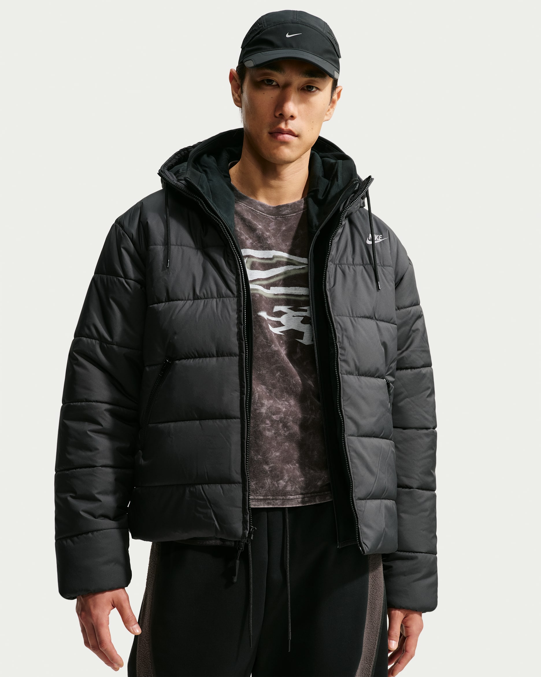 Nike Sportswear PrimaLoft® Men's Therma-FIT Loose Puffer Jacket - Black/Black/Cool Grey