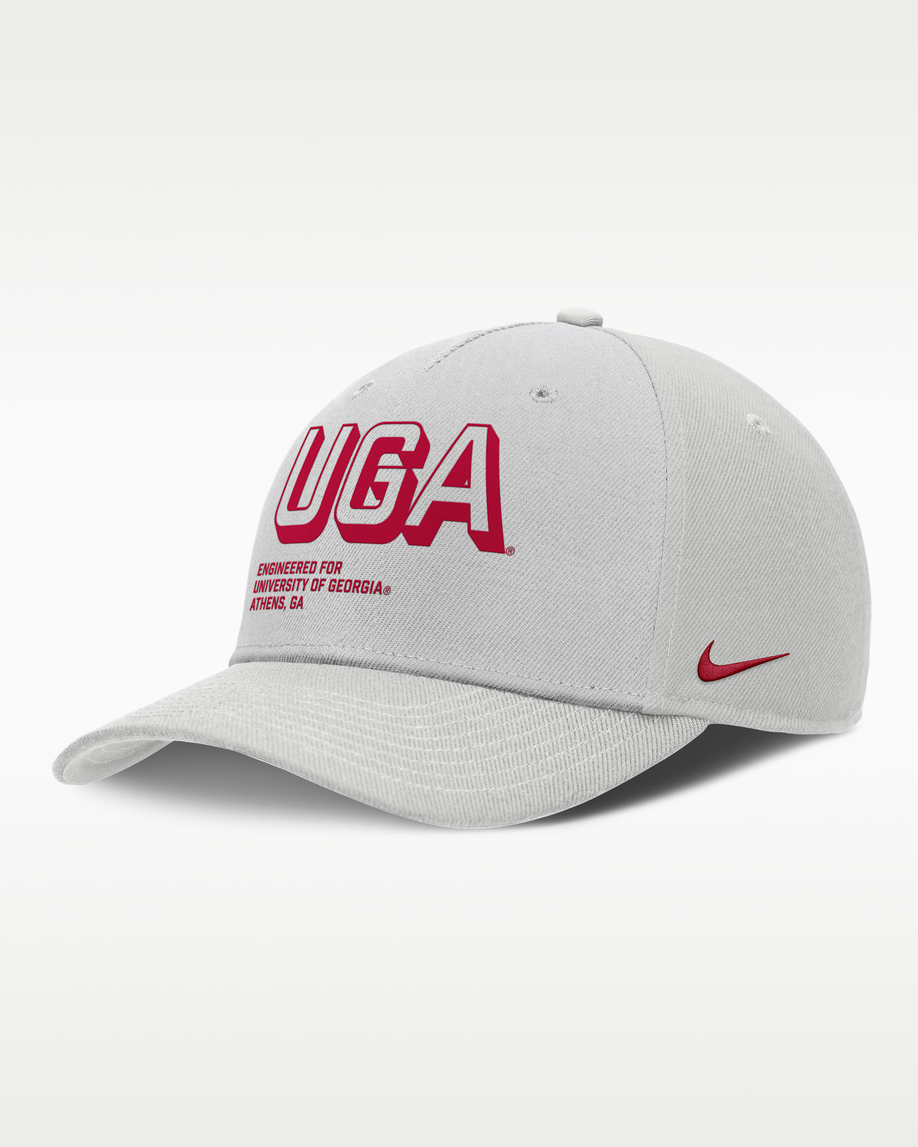 Georgia On-Field Primetime Rise Men's Nike College Adjustable Hat - Grey
