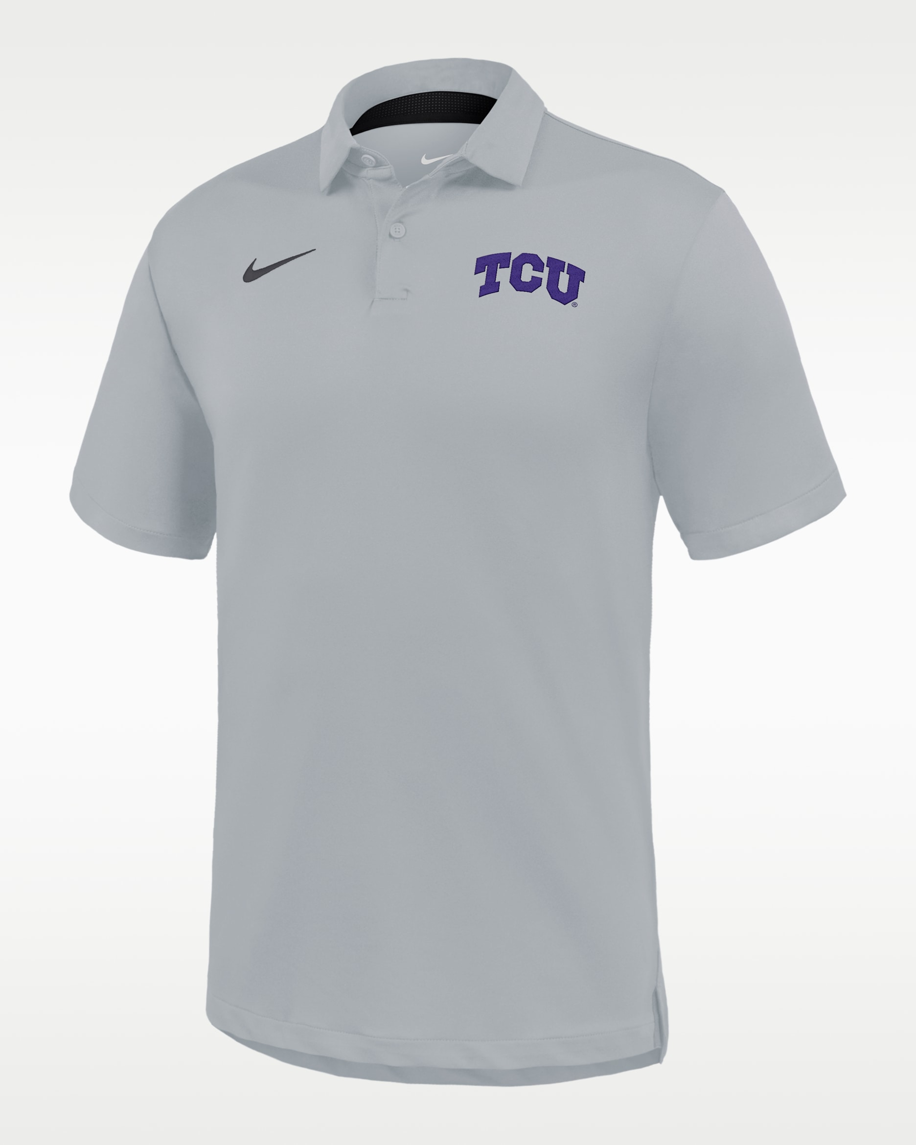 TCU Tour Men's Nike Dri-FIT College Polo - Light Smoke Grey