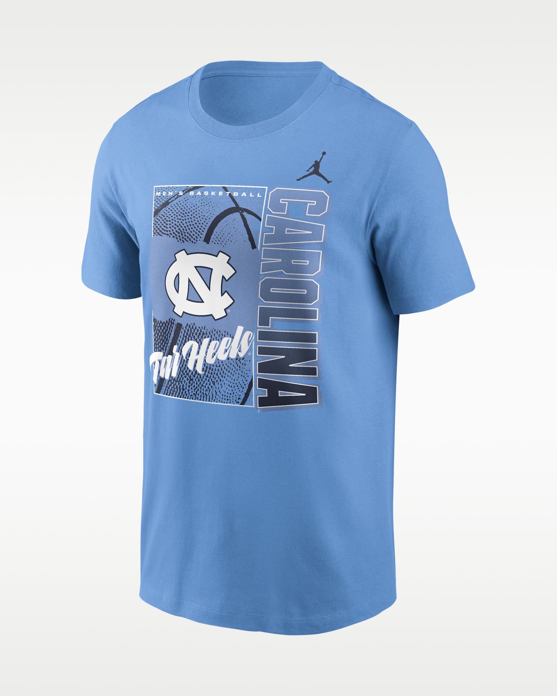 Playera universitaria Nike para hombre North Carolina Basketball Refresh - Azul claro
