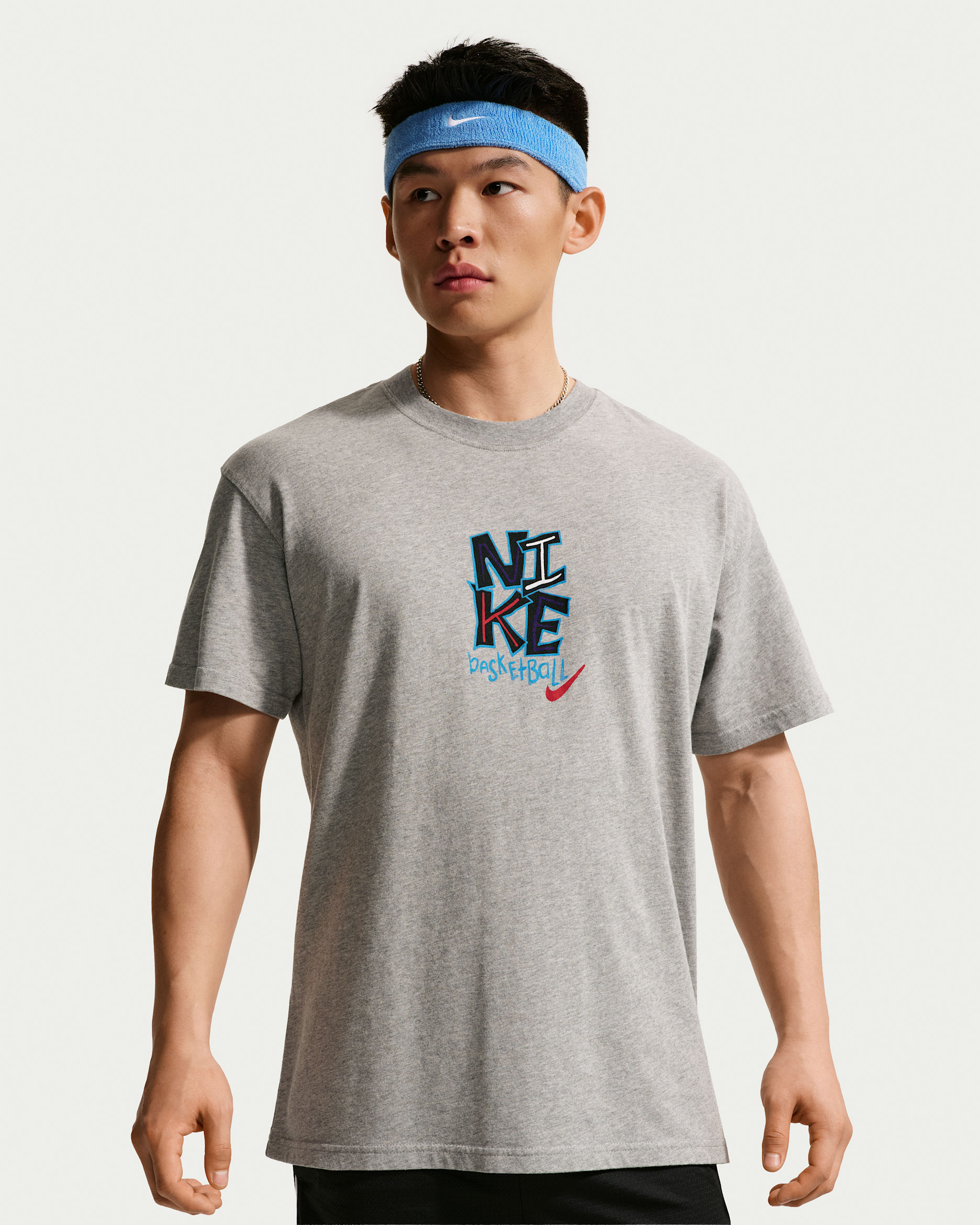 Nike 男款籃球 T 恤 - Dark Grey Heather