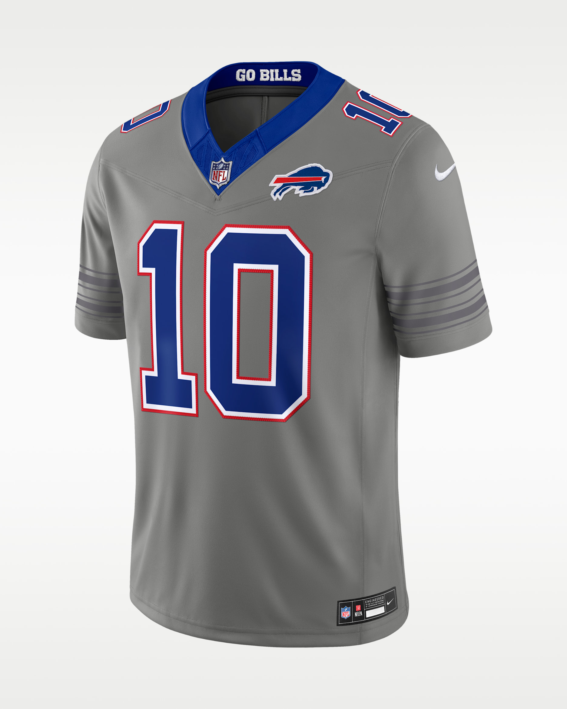 Khalil Shakir Buffalo Bills Men's Nike Dri-FIT NFL Limited Jersey - Grey