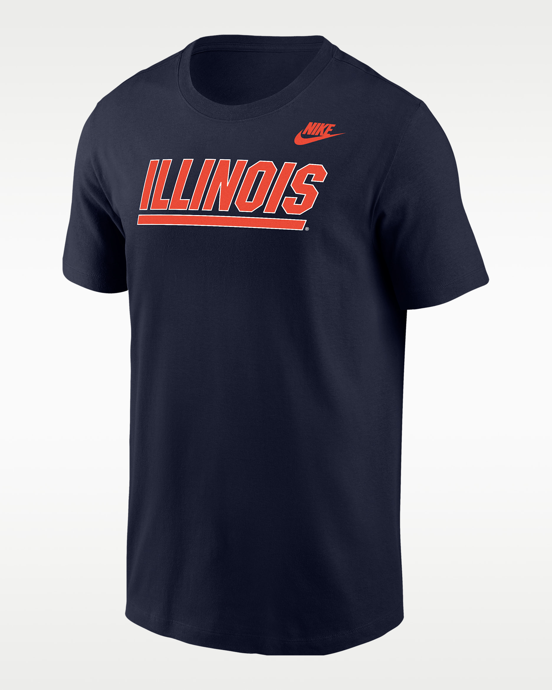 Illinois Fighting Illini Men's Nike Football T-Shirt - College Navy