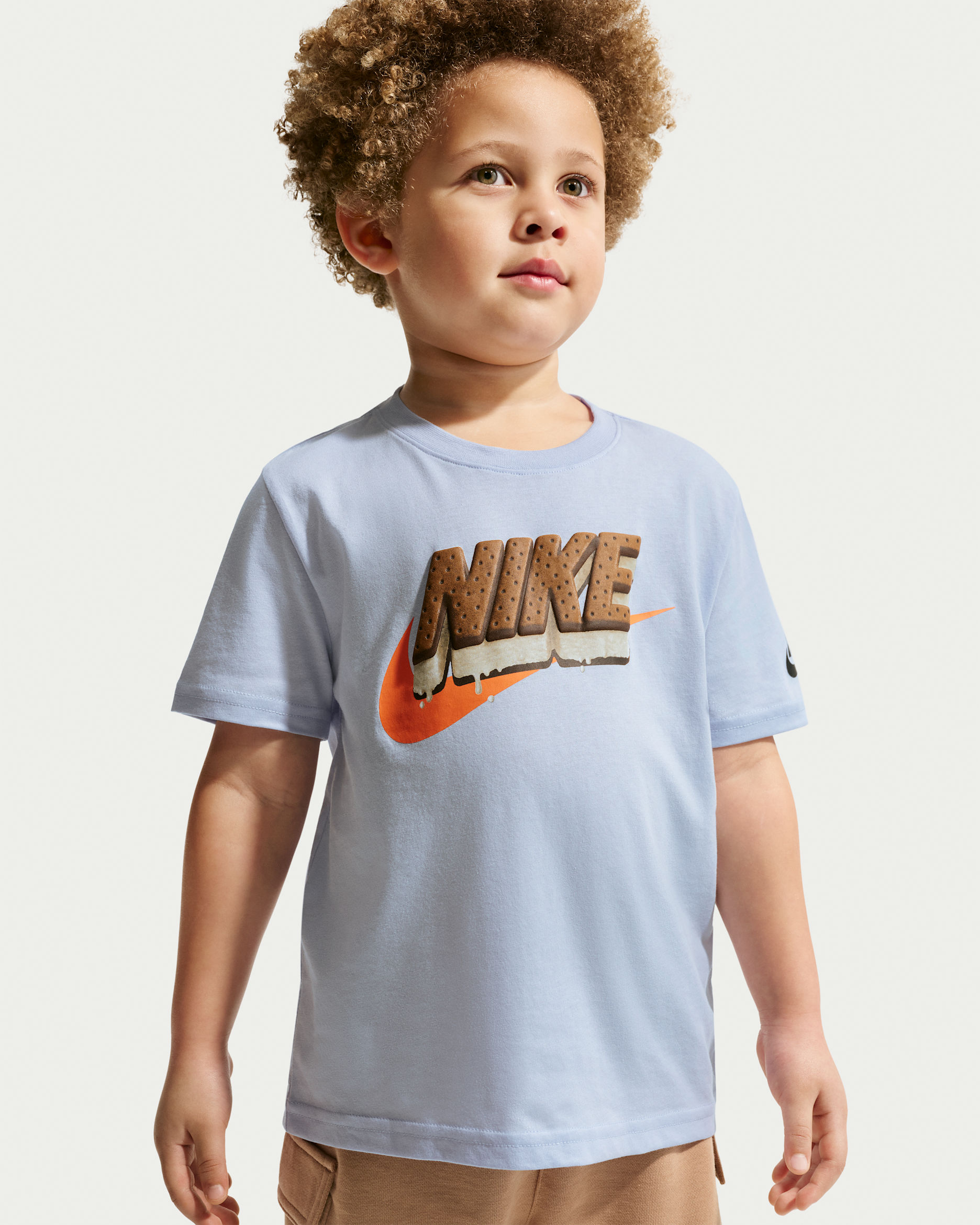 Nike Younger Kids' Ice-Cream Sandwich T-Shirt - Hydrogen Blue