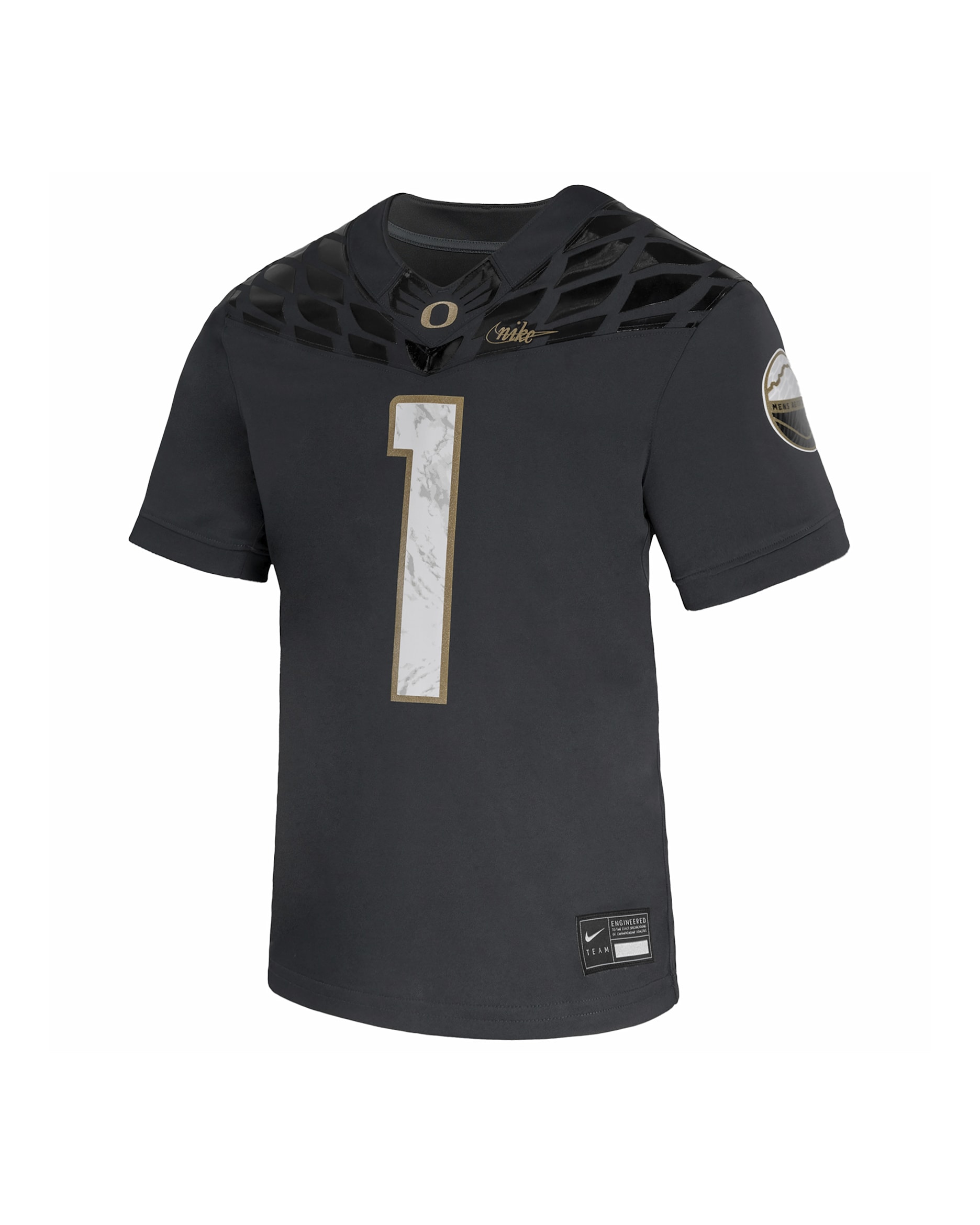 Jersey universitario Nike Dri-FIT Game para niños talla grande Oregon Ducks - Negro