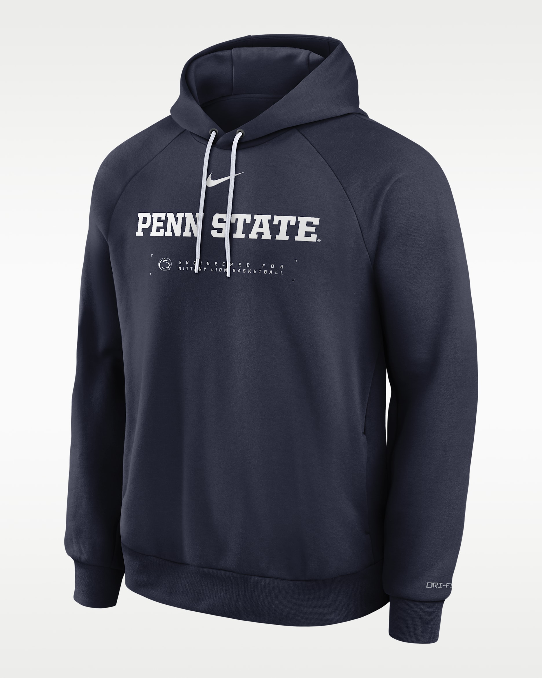 Penn State Courtside Basketball Practice Men's Nike Dri-FIT Pullover Hoodie - Navy