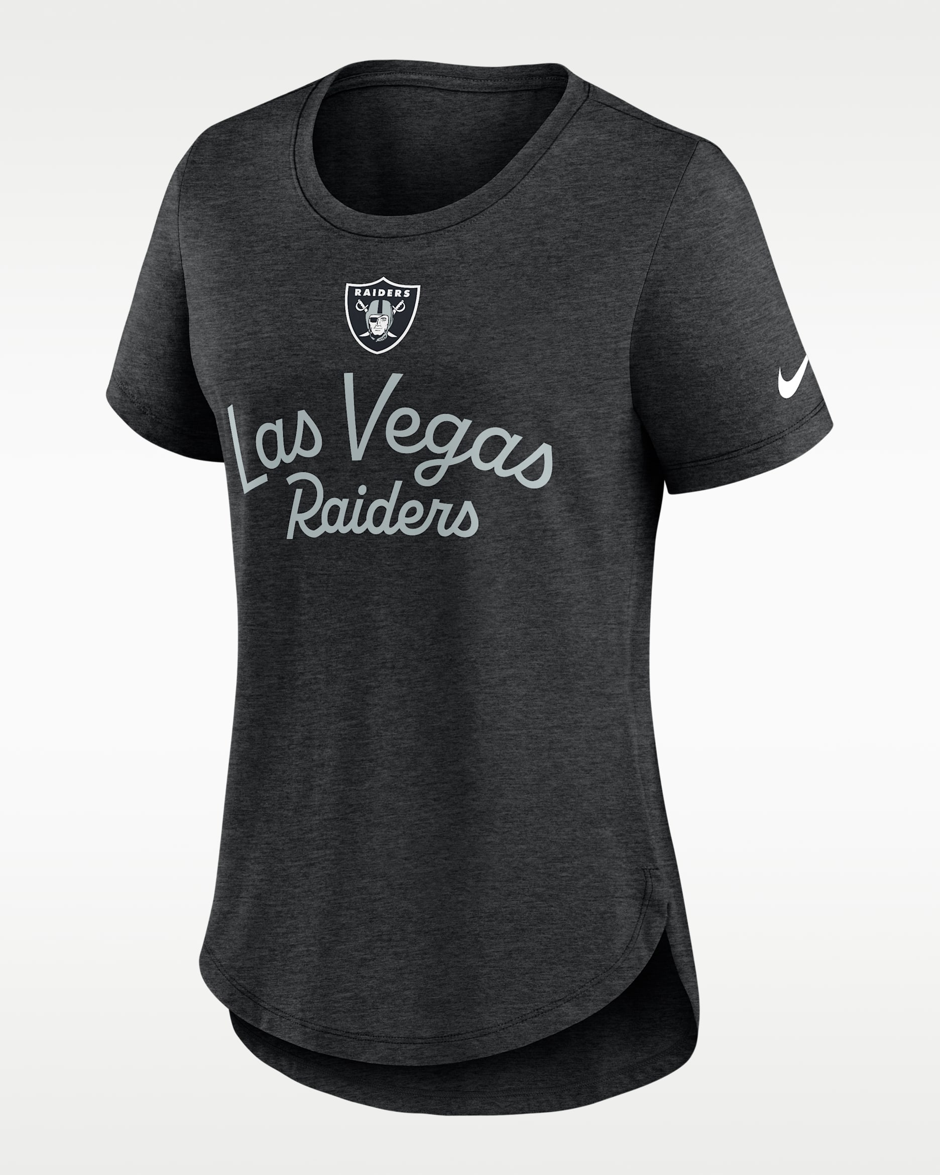 Las Vegas Raiders Script Women's Nike NFL T-Shirt - Black