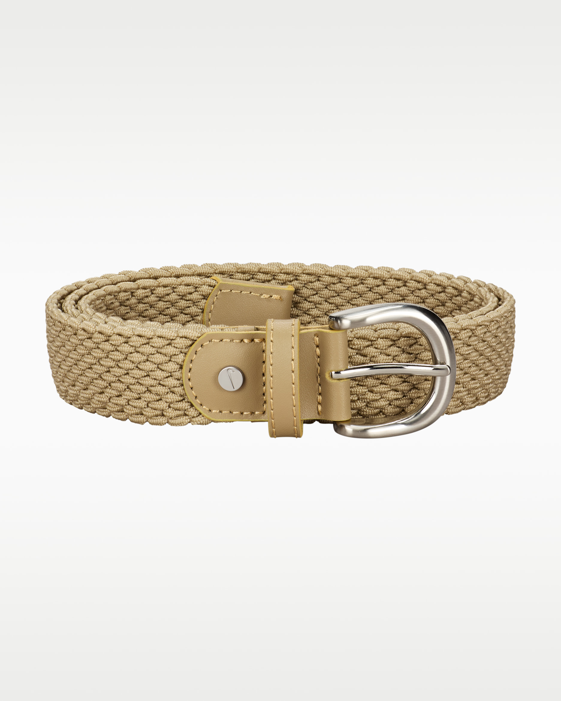 Nike Women's Solid Stretch Woven Golf Belt - Khaki